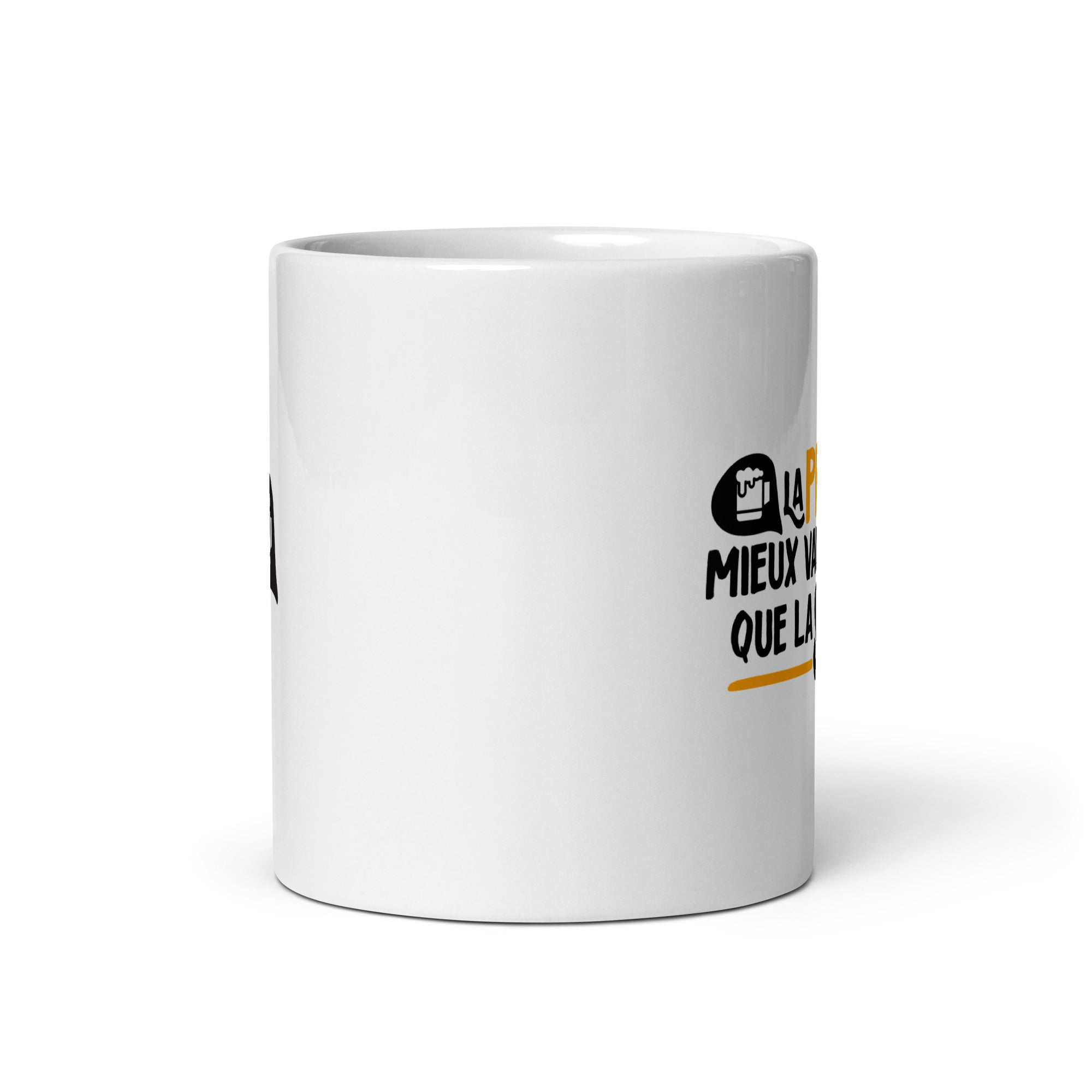 La pression, mieux vaut la boire - Mug Blanc Brillant