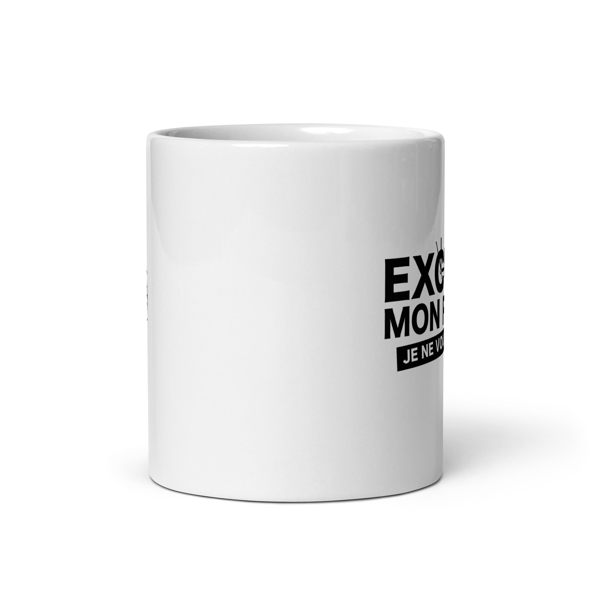 Excusez mon retard - Mug Blanc Brillant