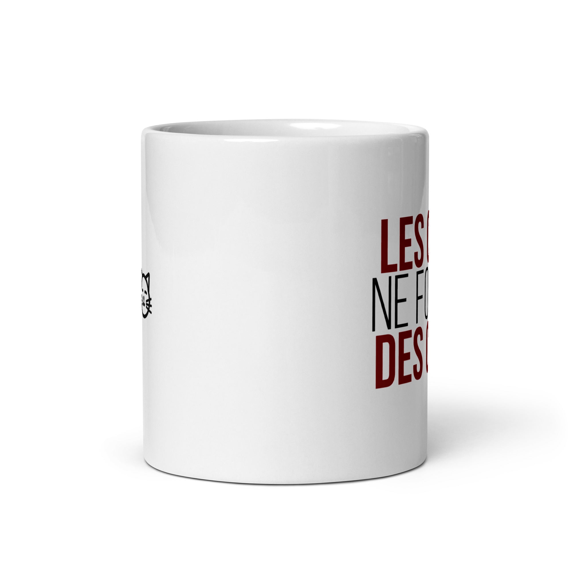Les chiens ne font pas des chats - Mug Blanc Brillant