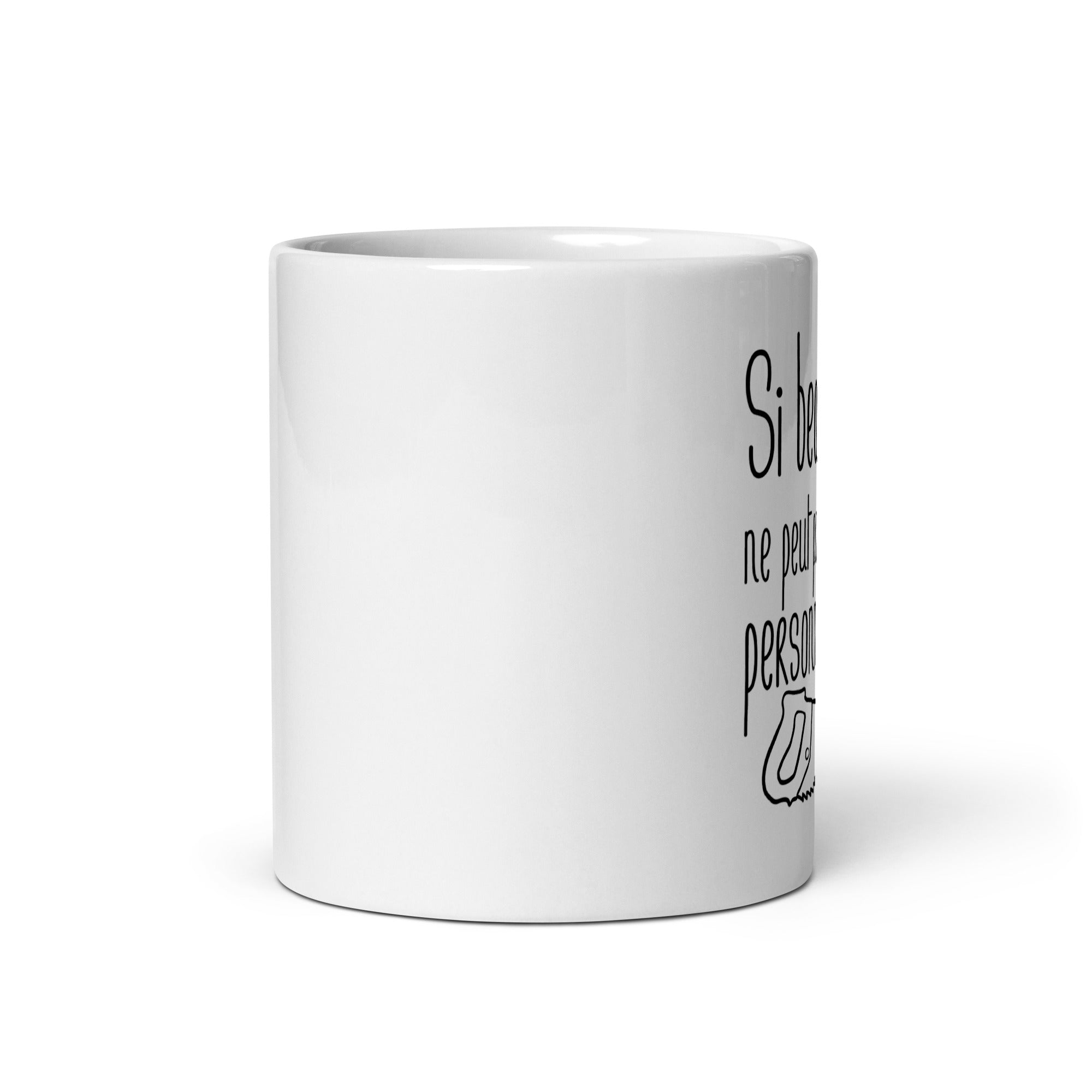 Si beau-papa ne peut pas le réparer personne ne peut - Mug Blanc Brillant