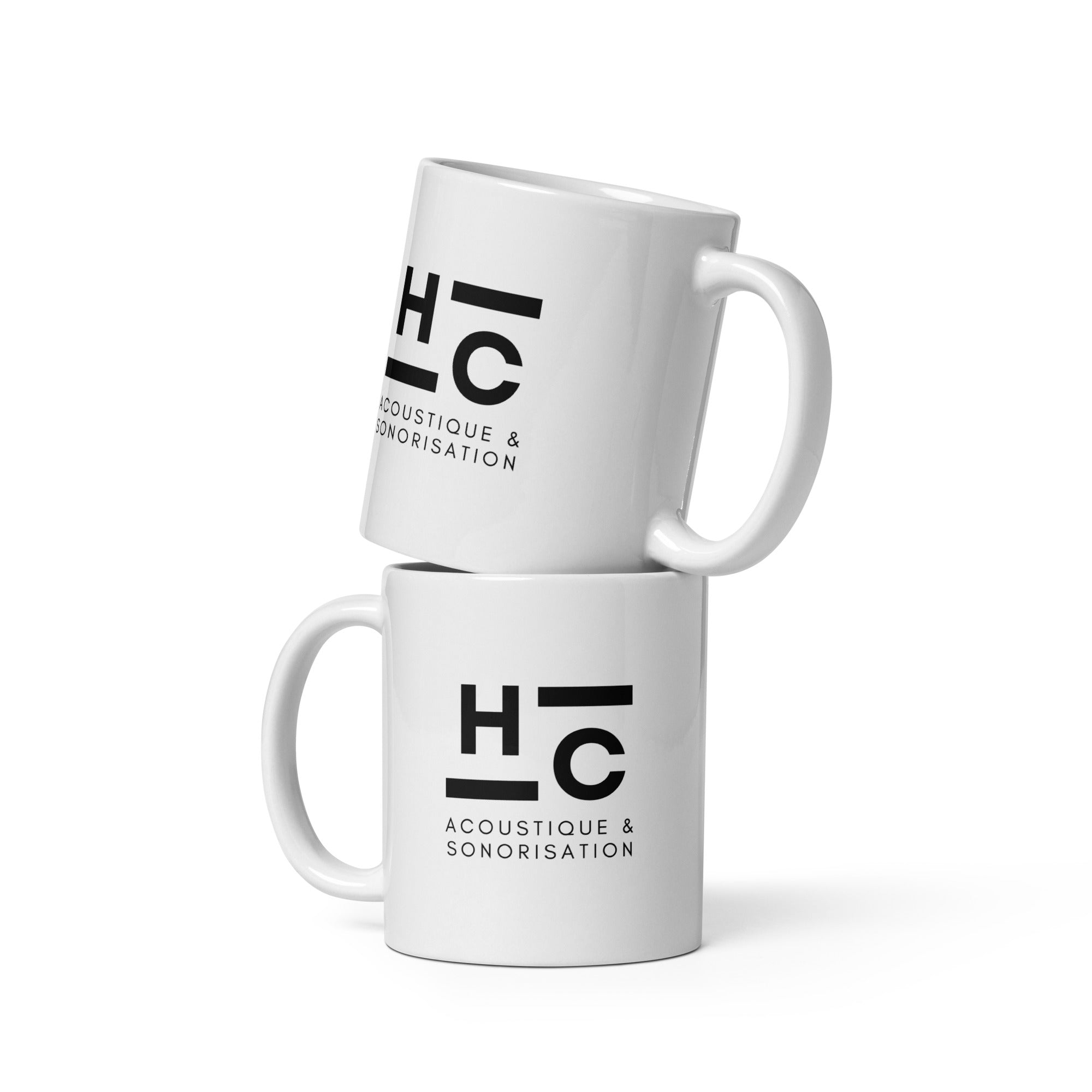 HC Acoustique - Mug Blanc Brillant