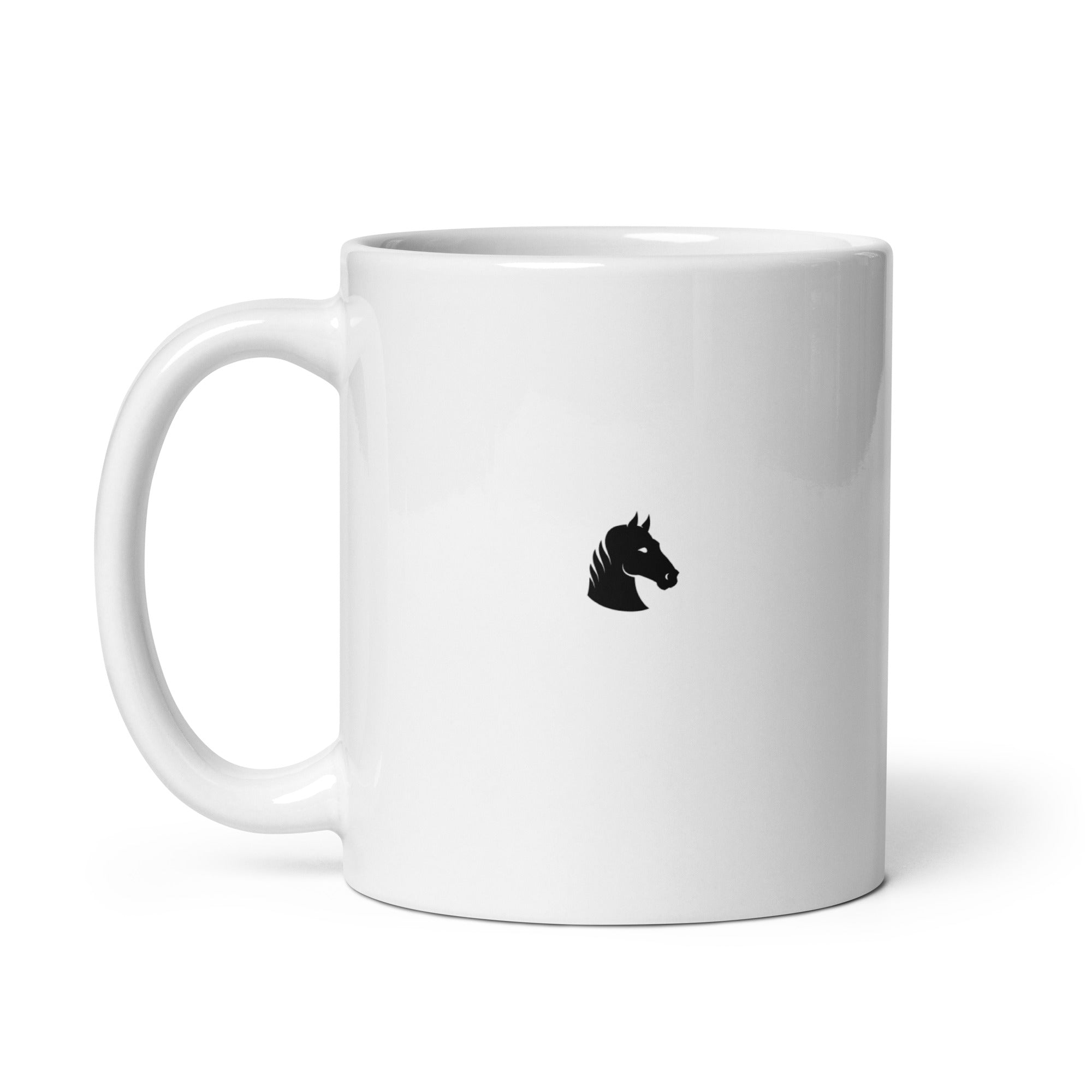 Jamais sans mon cheval - Mug Blanc Brillant