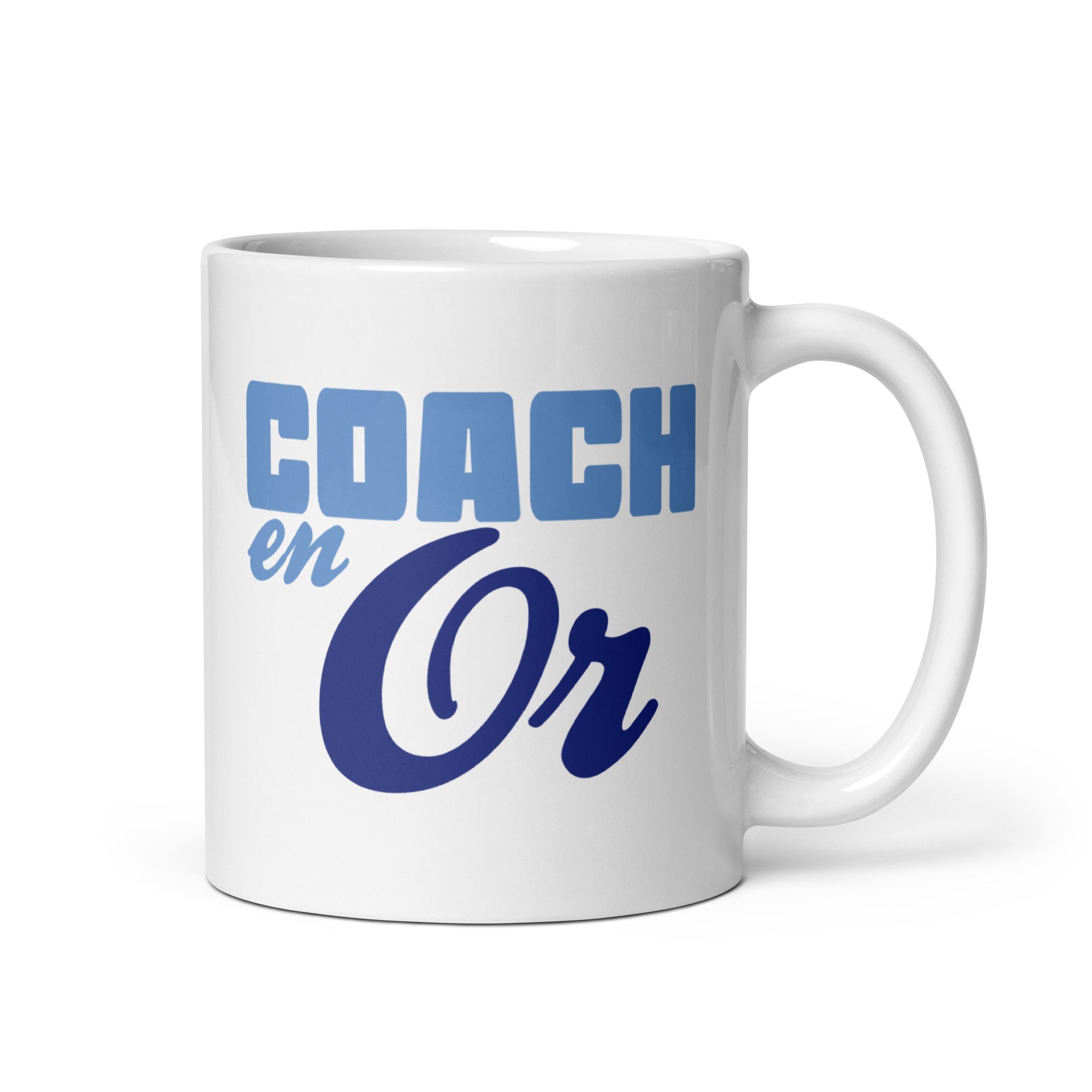 Coach en or - Mug Blanc Brillant