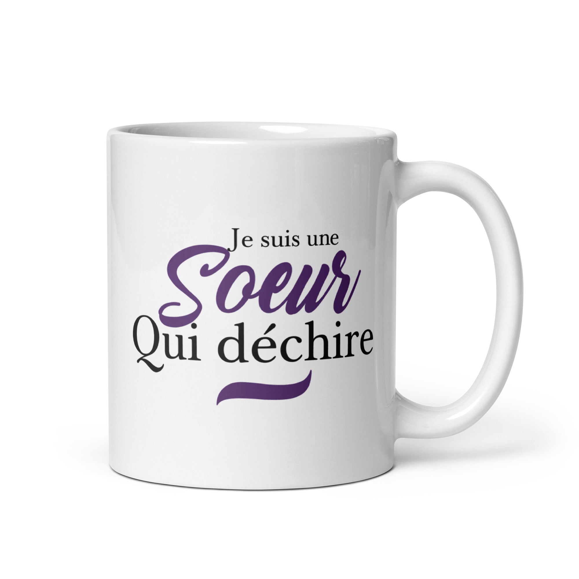 Sœur qui déchire - Mug Blanc Brillant