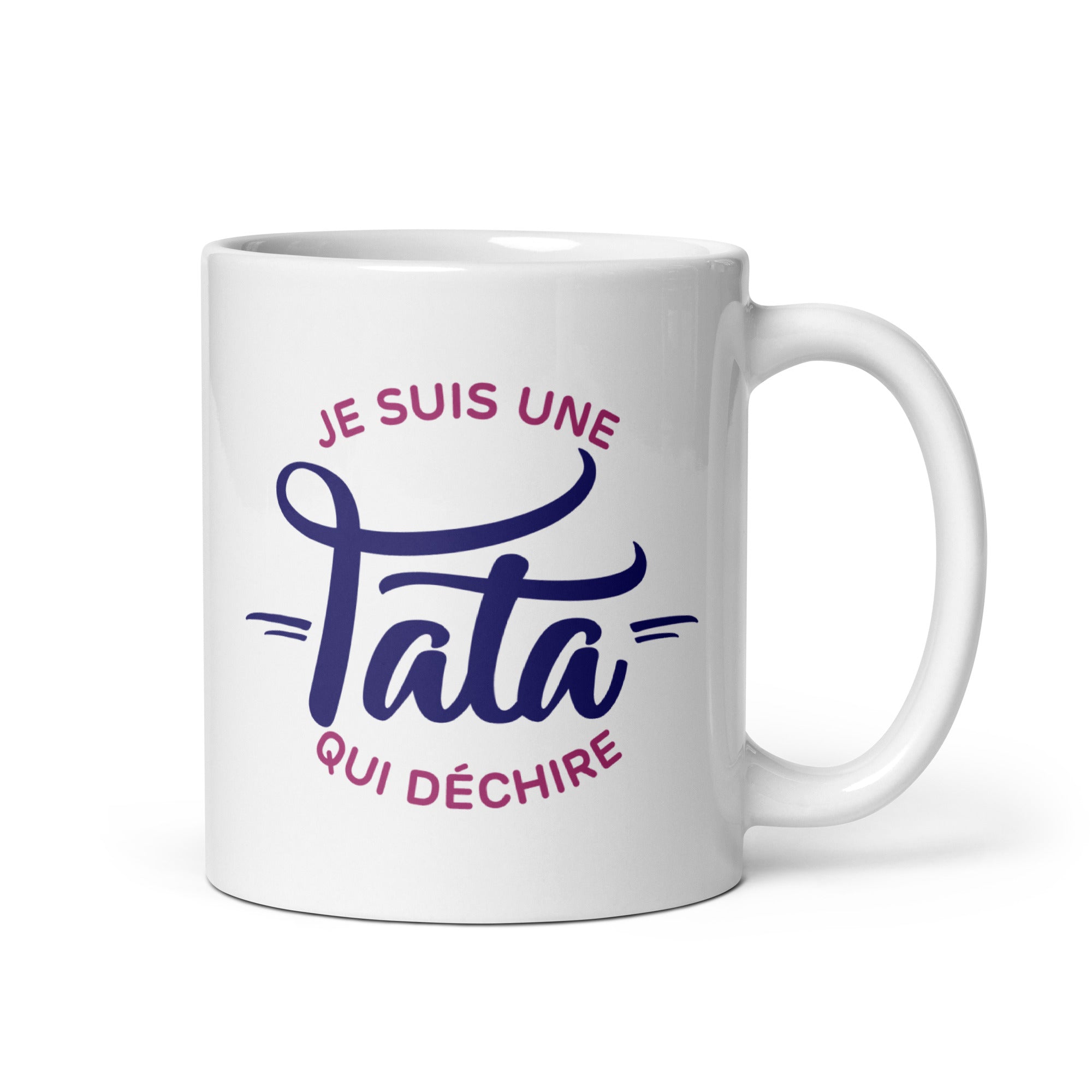 Tata qui déchire - Mug Blanc Brillant
