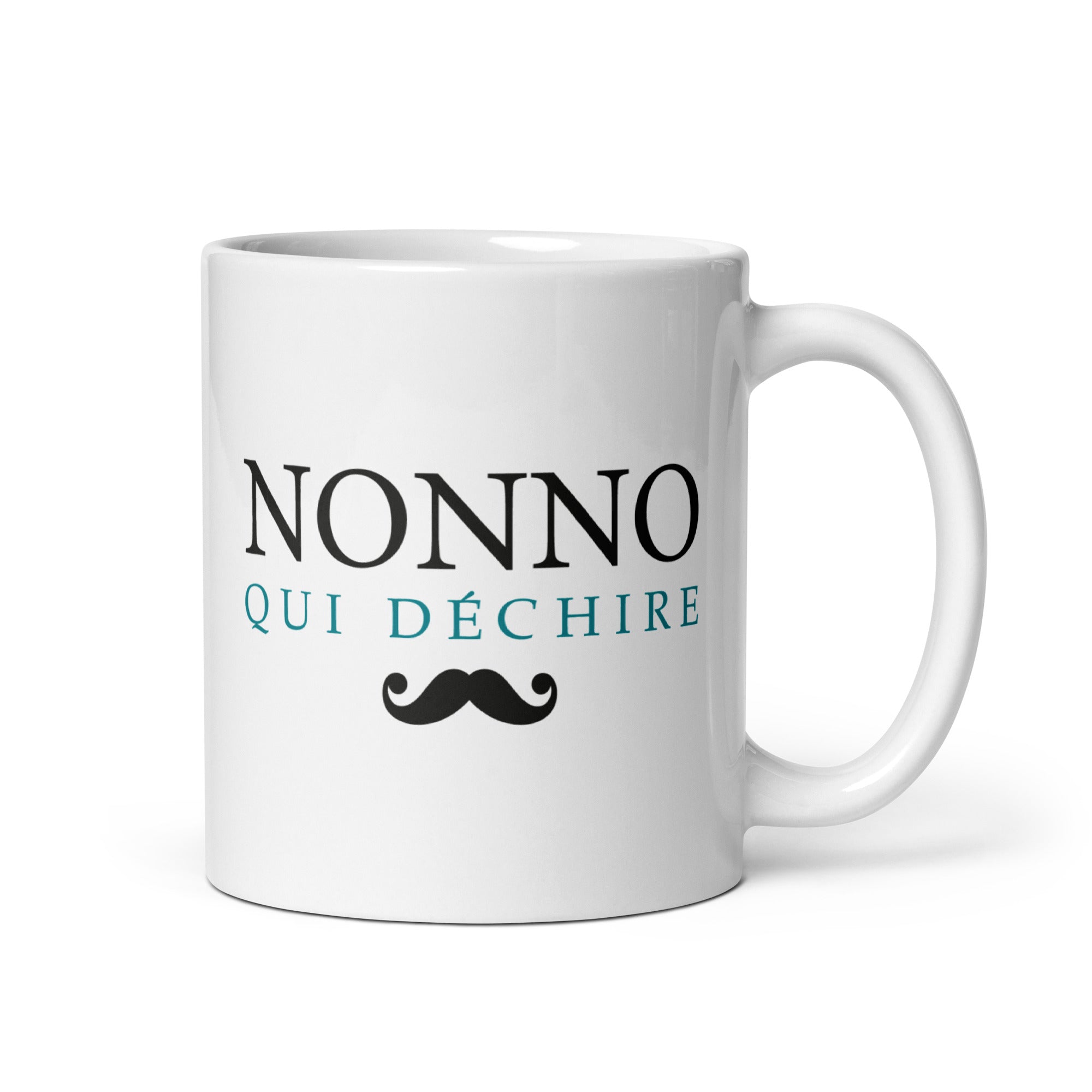 Nonno qui déchire - Mug Blanc Brillant