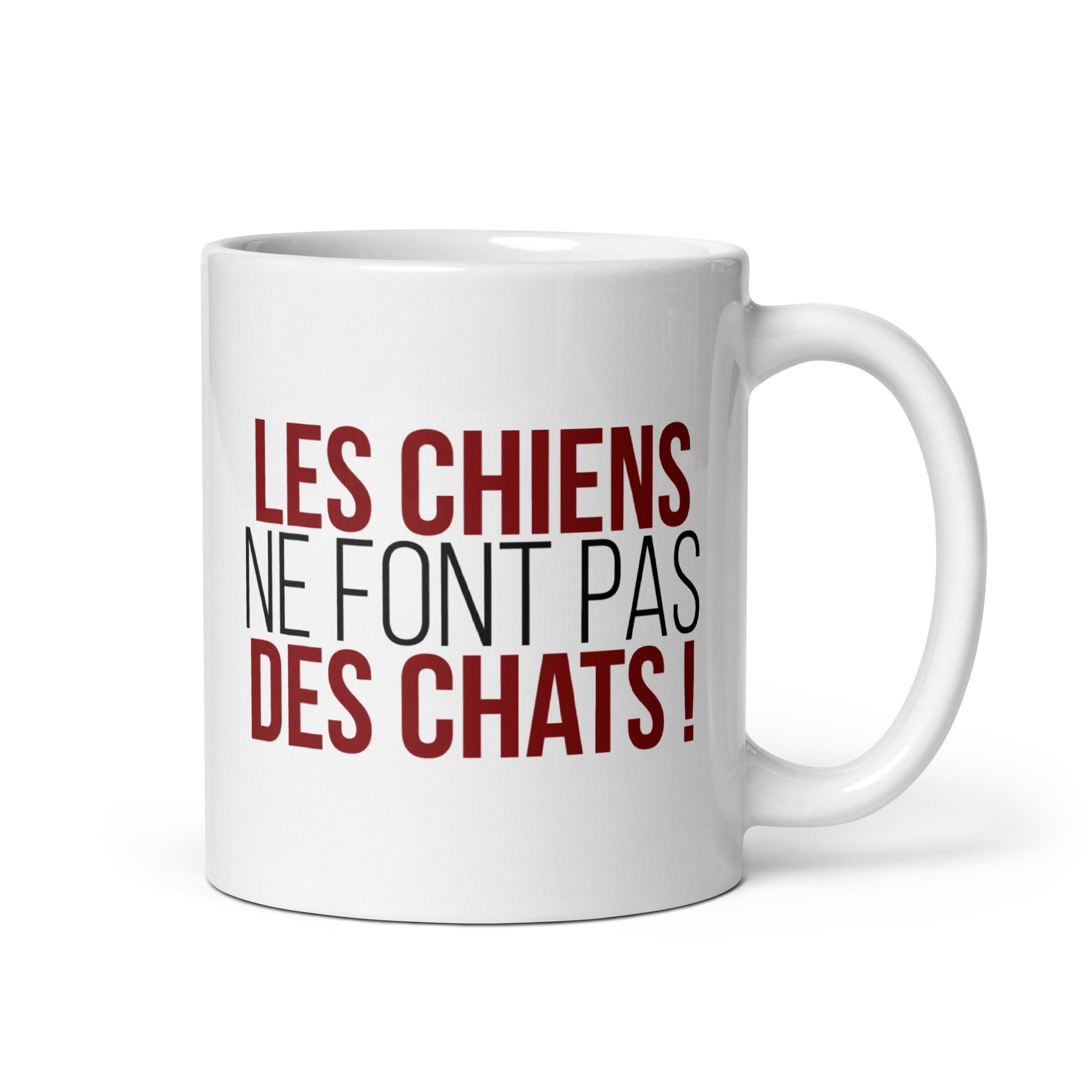 Les chiens ne font pas des chats - Mug Blanc Brillant