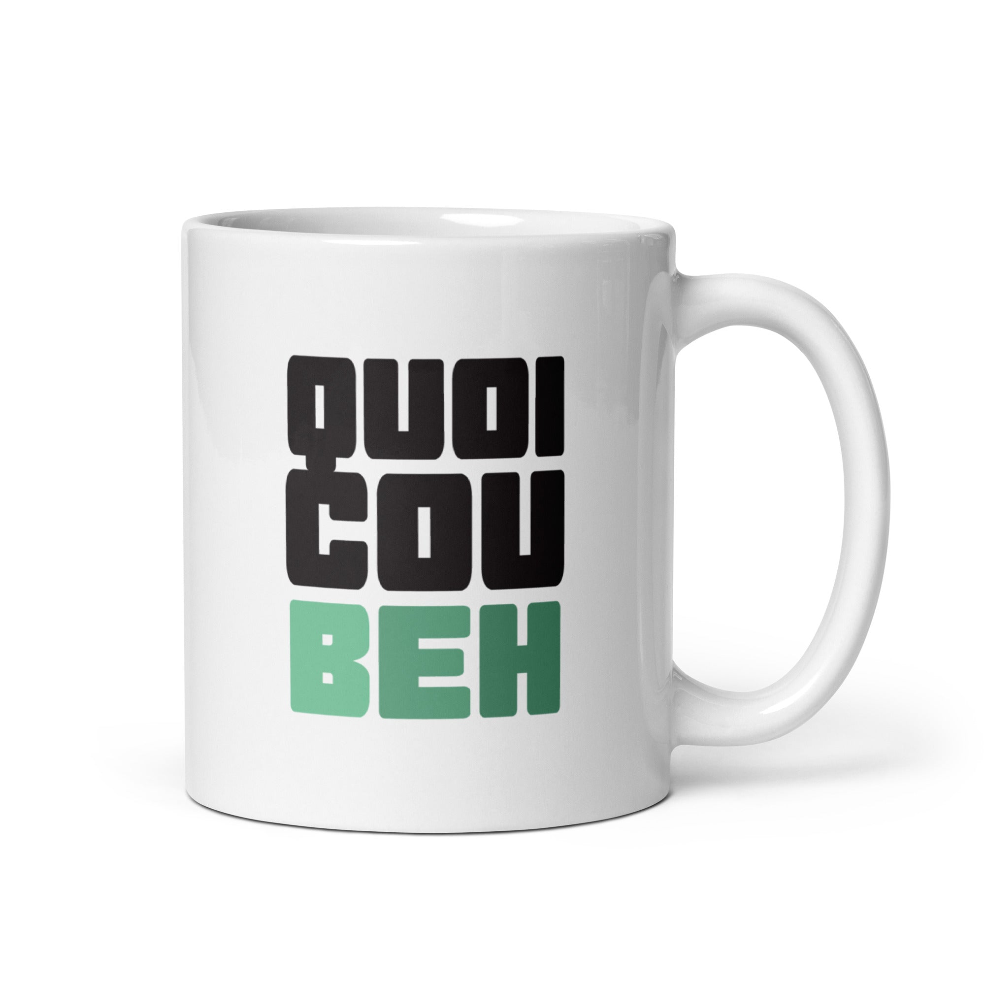 Quoicoubeh - Mug Blanc Brillant