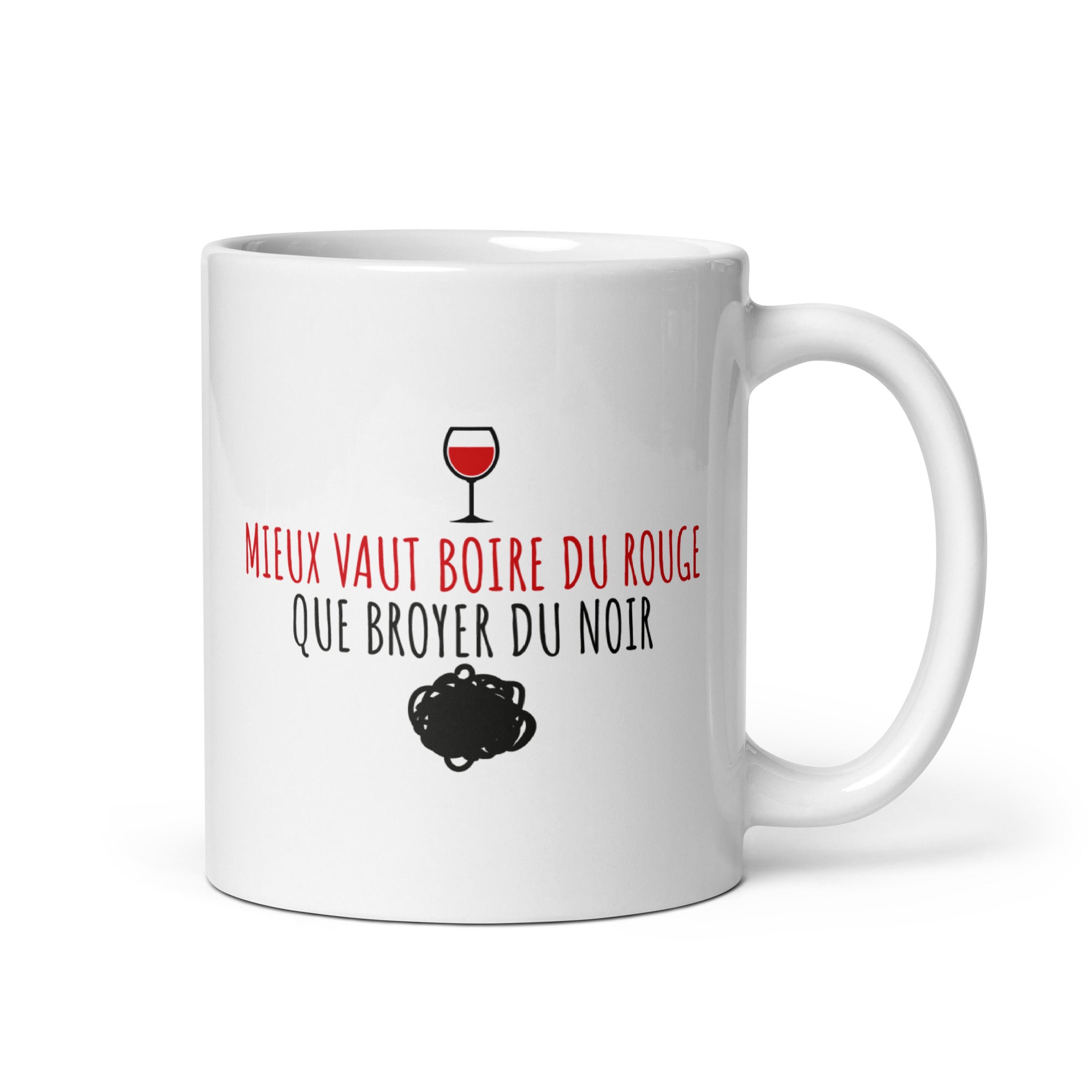 Broyer du noir - Mug Blanc Brillant