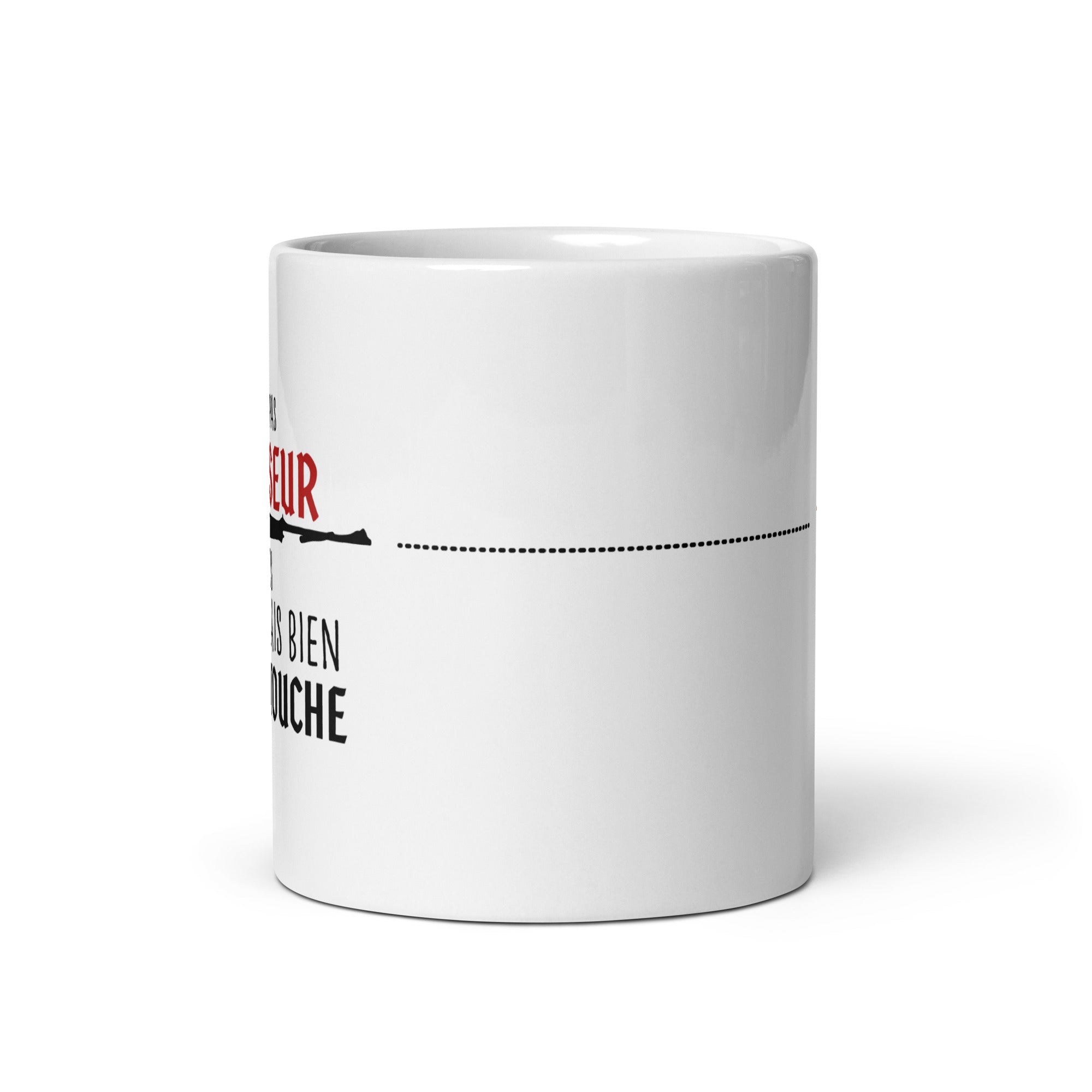 Je suis pas chasseur - Mug Blanc Brillant
