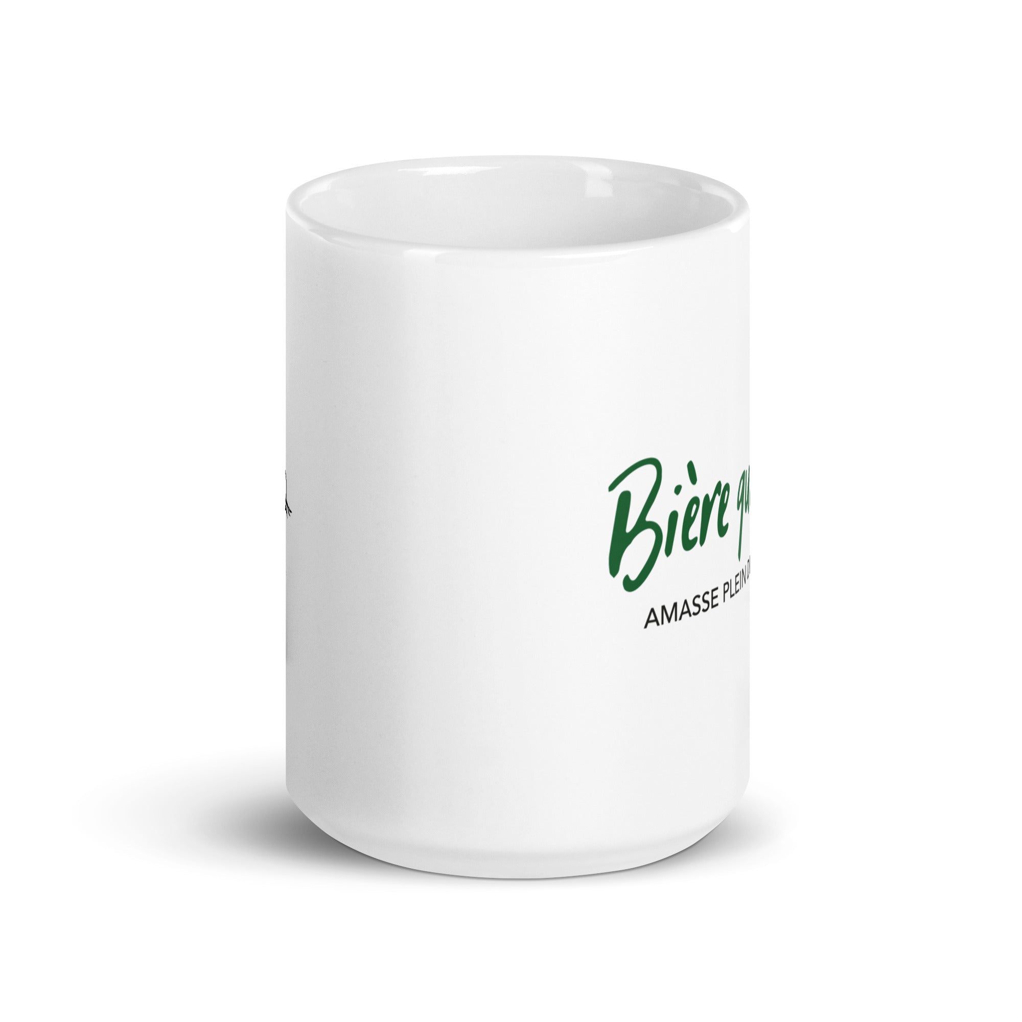 Bière qui roule - Mug Blanc Brillant