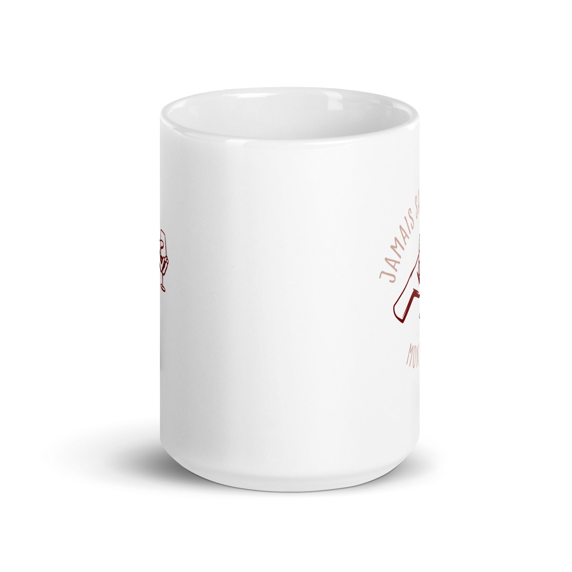 Jamais sans mon chardonnay - Mug Blanc Brillant
