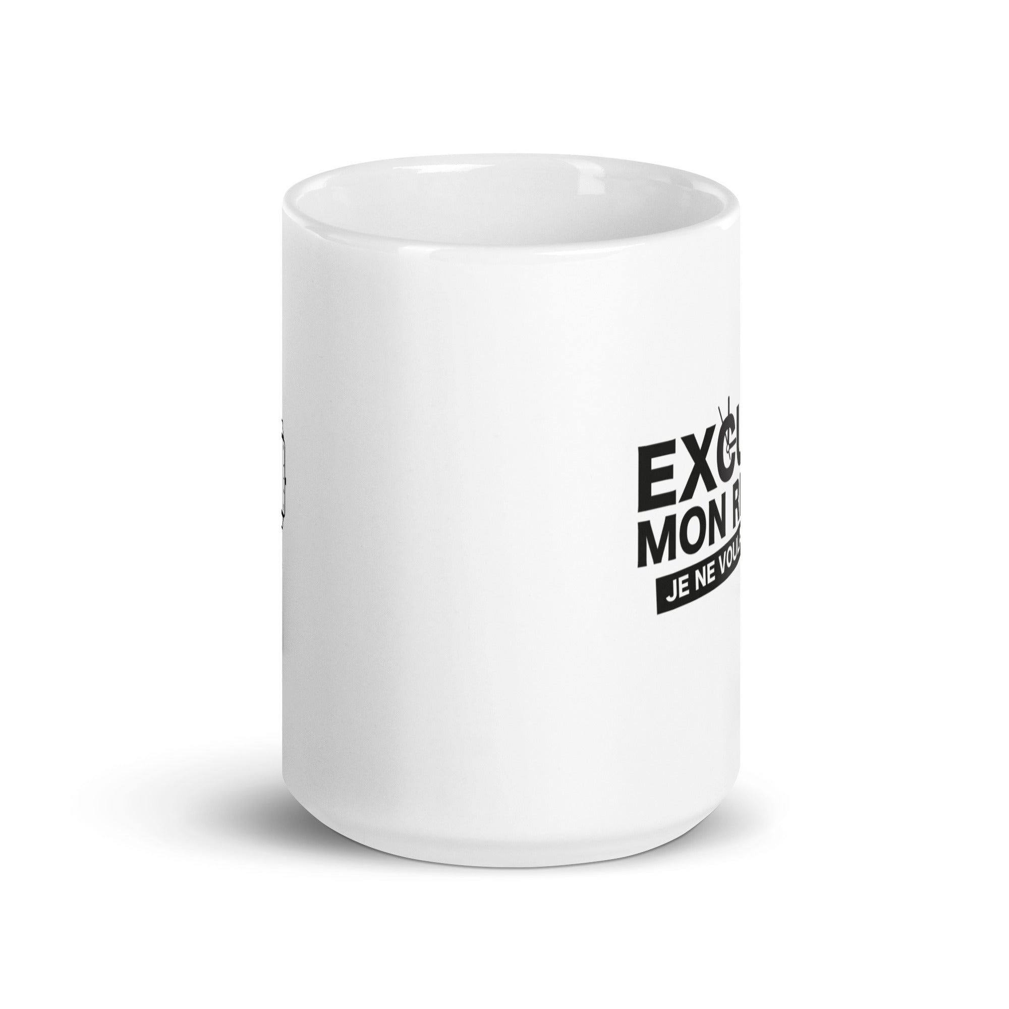 Excusez mon retard - Mug Blanc Brillant
