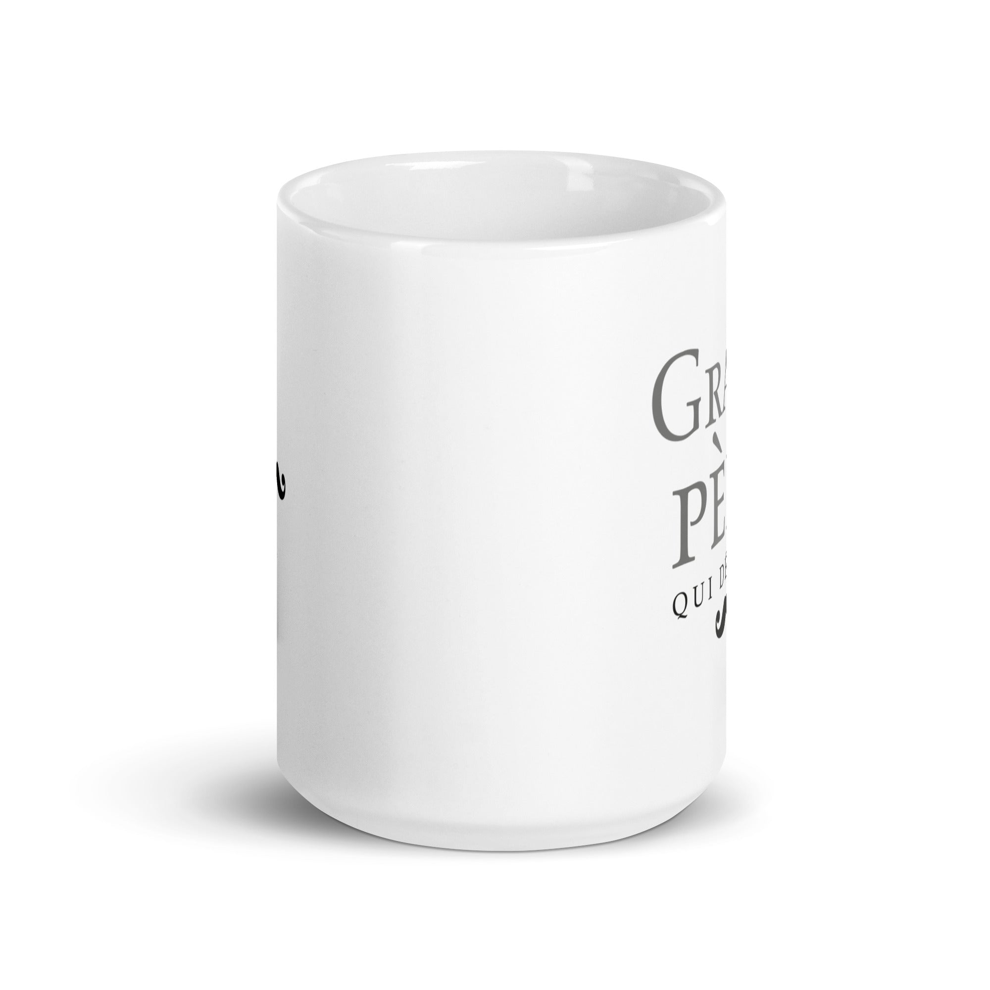 Grand-père qui déchire - Mug Blanc Brillant