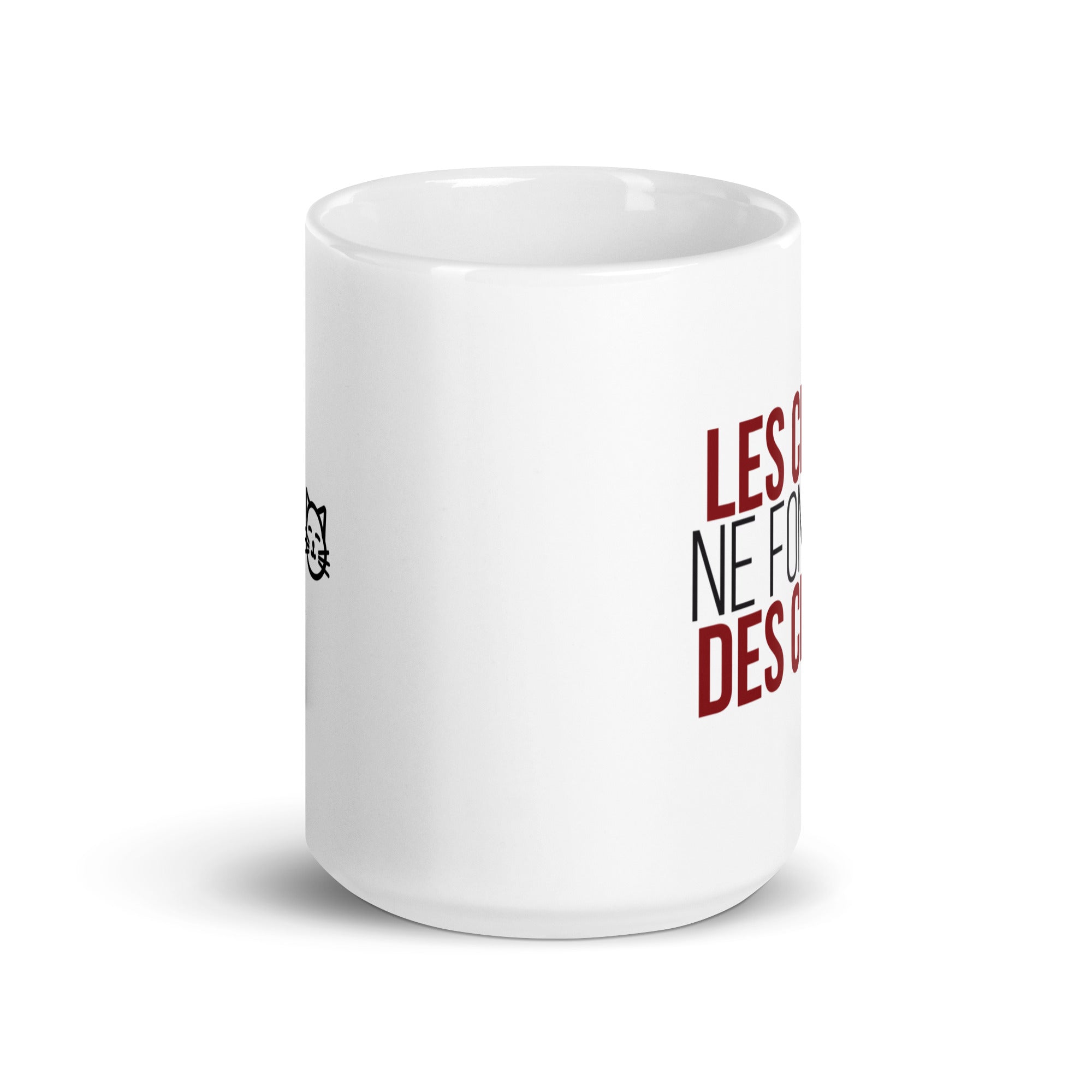 Les chiens ne font pas des chats - Mug Blanc Brillant