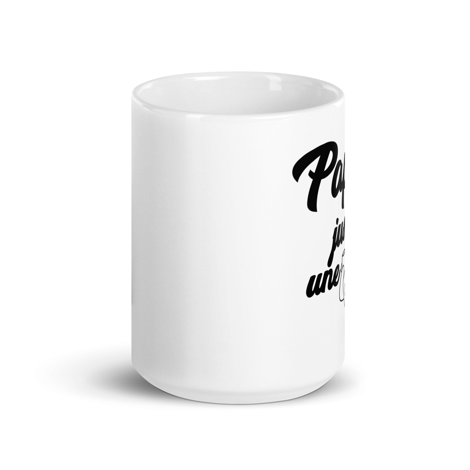Papa voulait juste une pipe - Mug Blanc Brillant