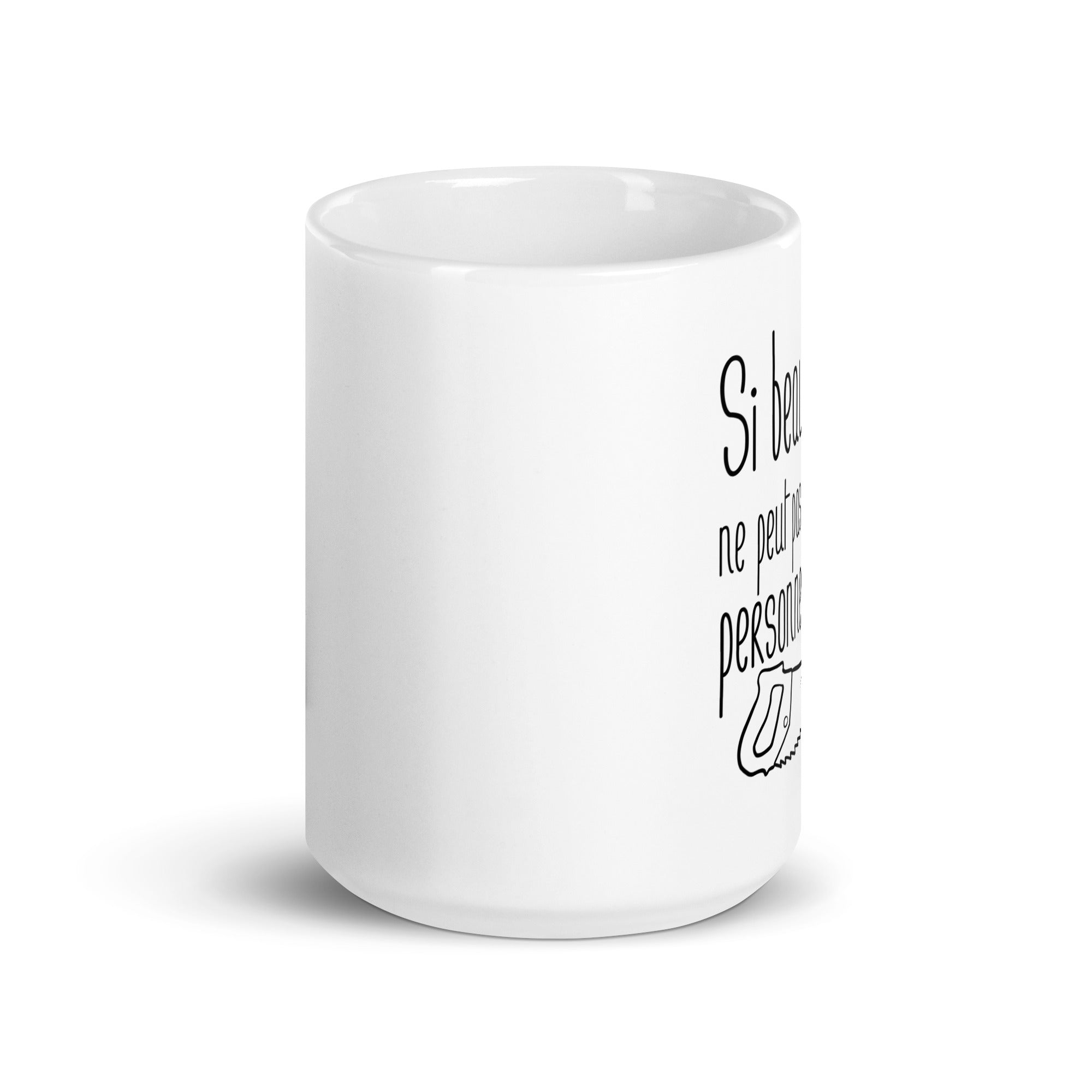 Si beau-papa ne peut pas le réparer personne ne peut - Mug Blanc Brillant