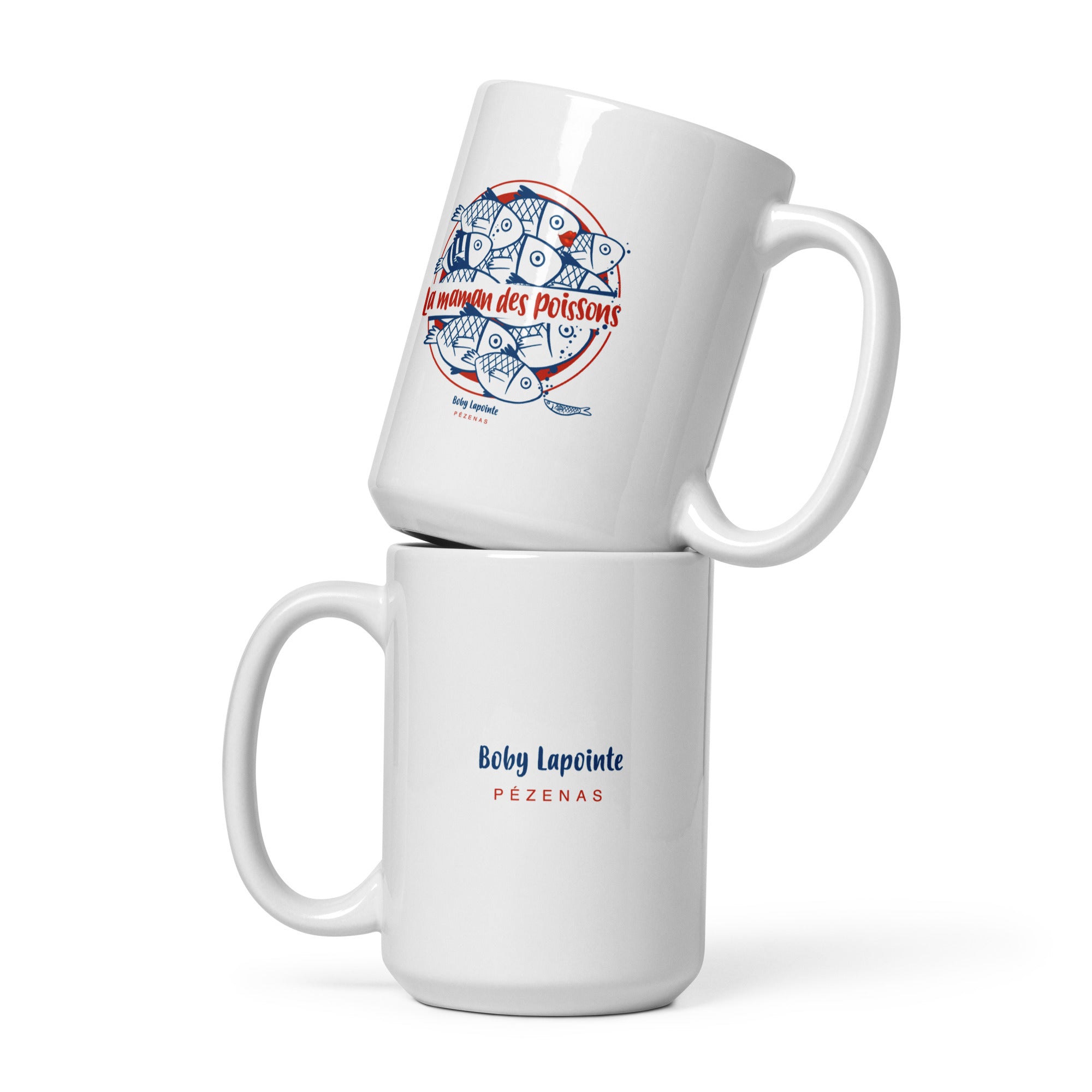 Boby Lapointe - Maman des poissons - rouge - Mug Blanc Brillant