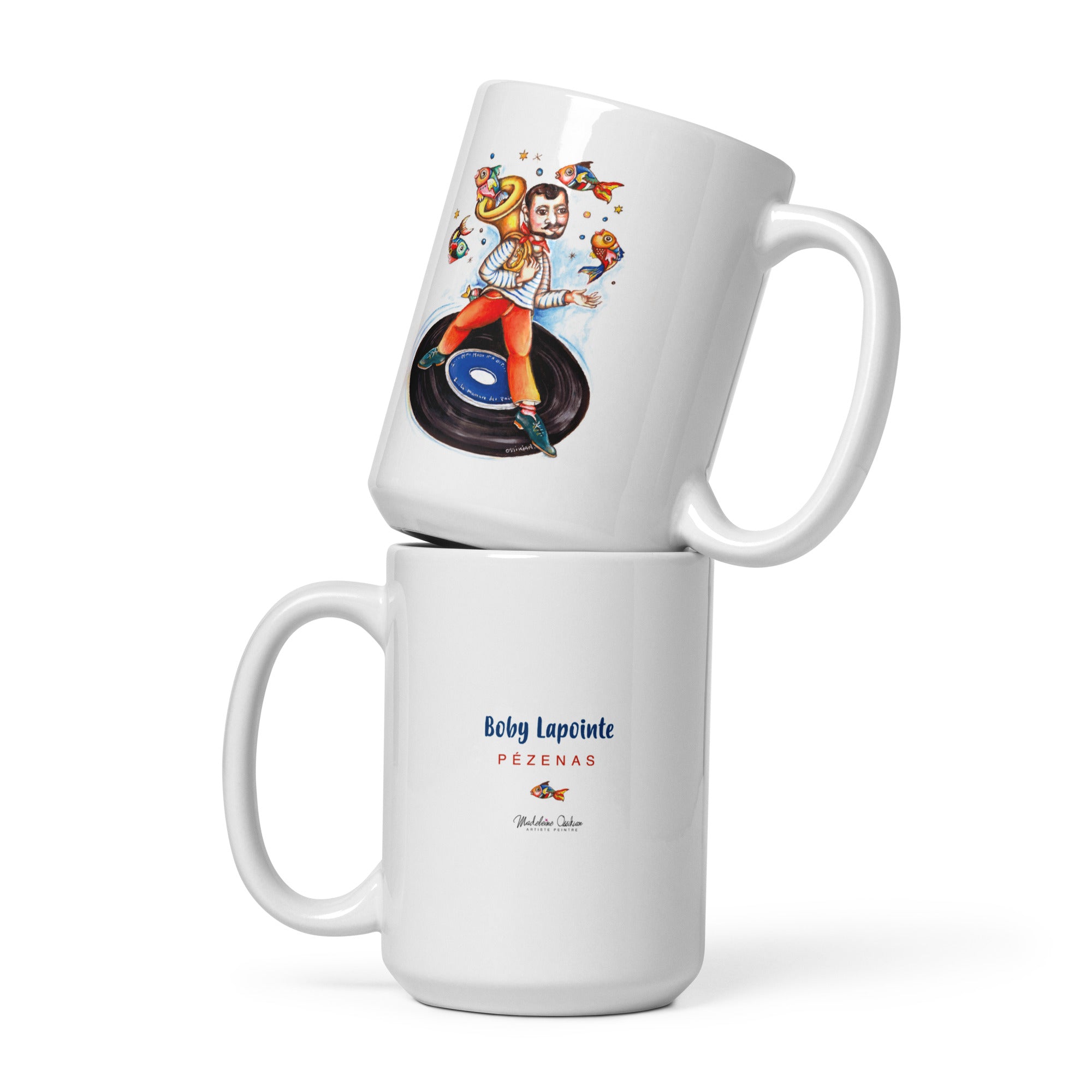 Boby Lapointe - Madeleine Ossikian - Mug Blanc Brillant