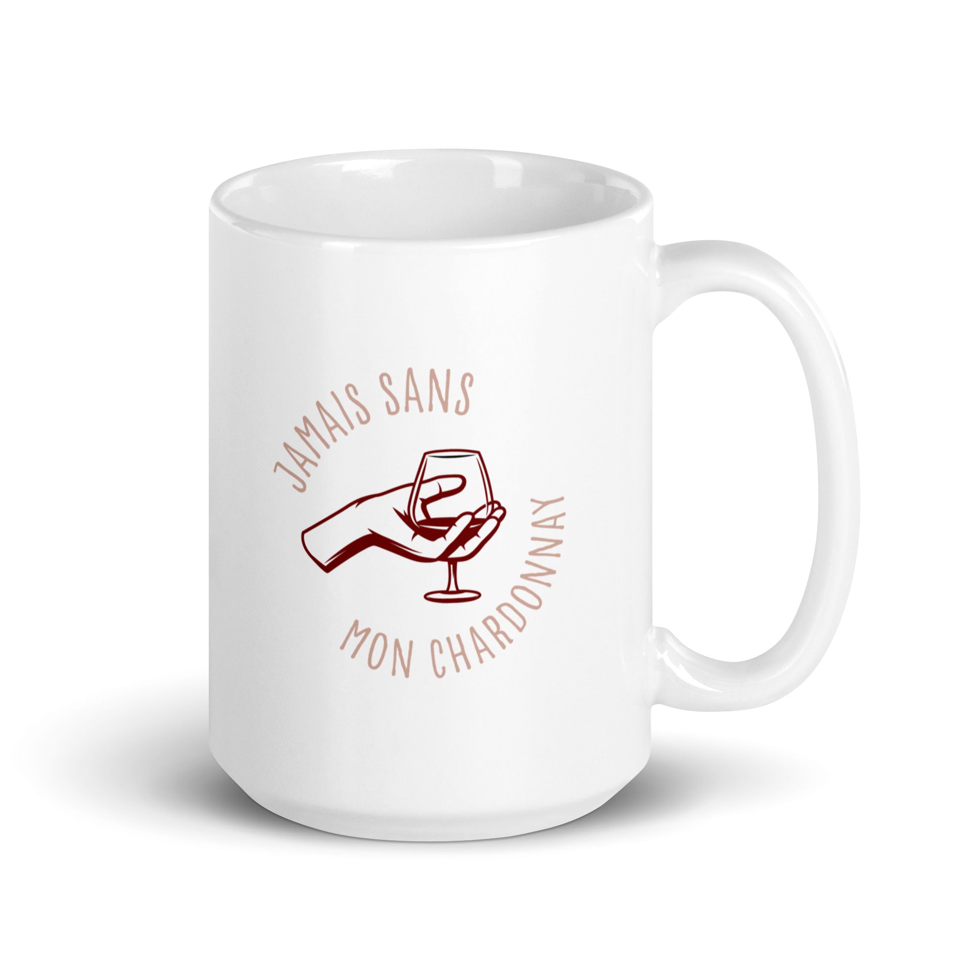 Jamais sans mon rosé - Mug Blanc Brillant