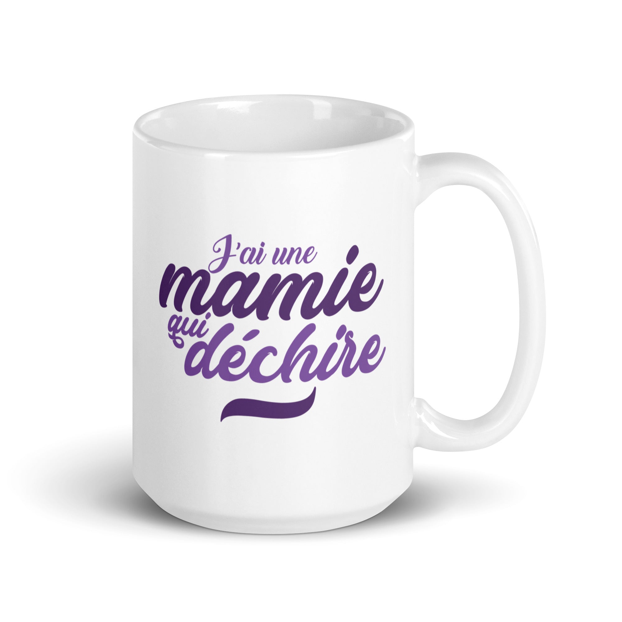 Mamie qui déchire - Mug Blanc Brillant