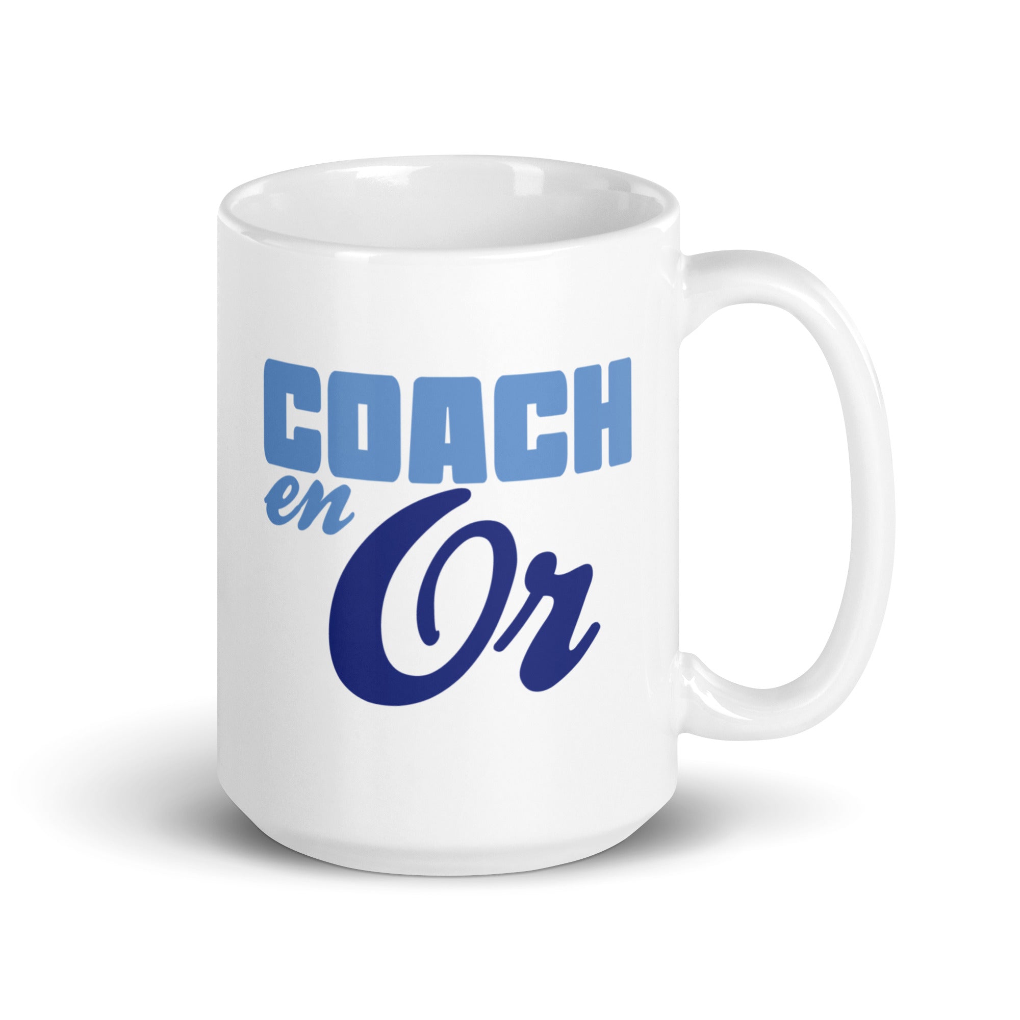 Coach en or - Mug Blanc Brillant
