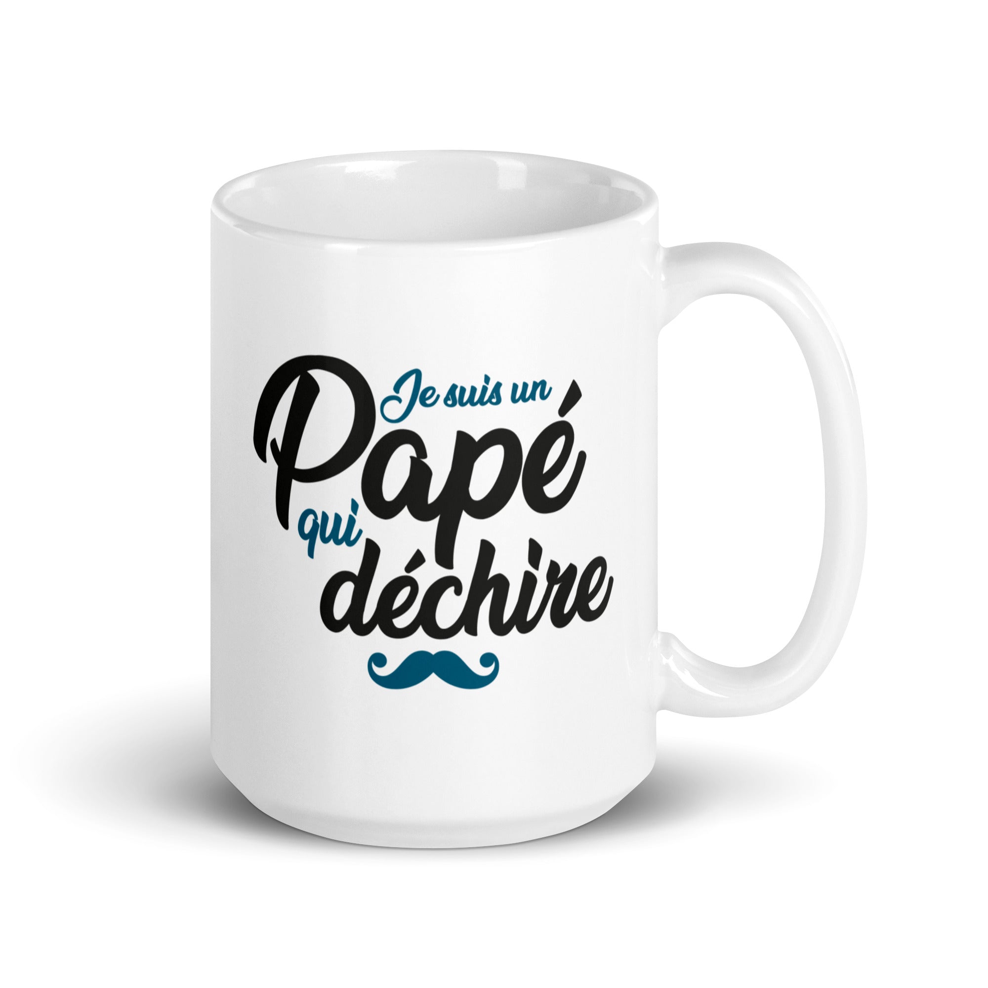 Papé qui déchire - Mug Blanc Brillant
