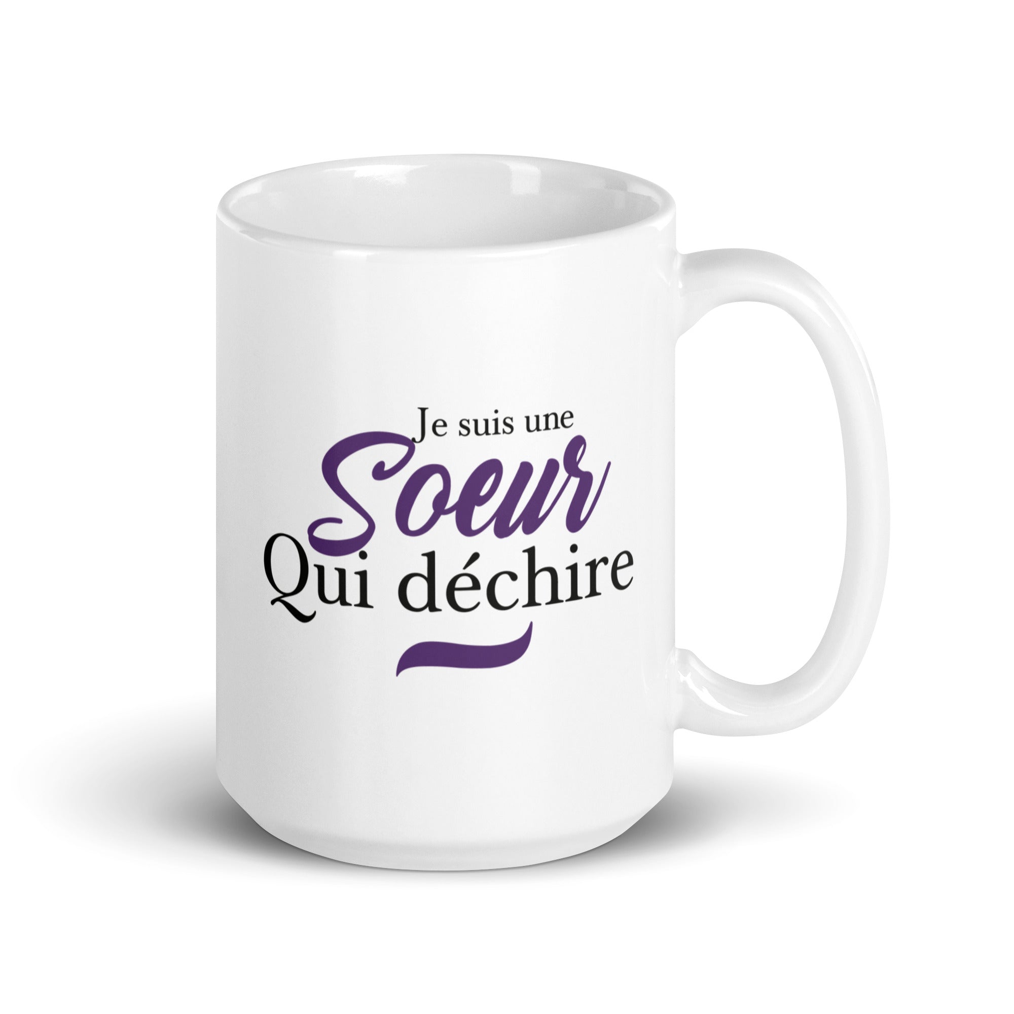 Sœur qui déchire - Mug Blanc Brillant