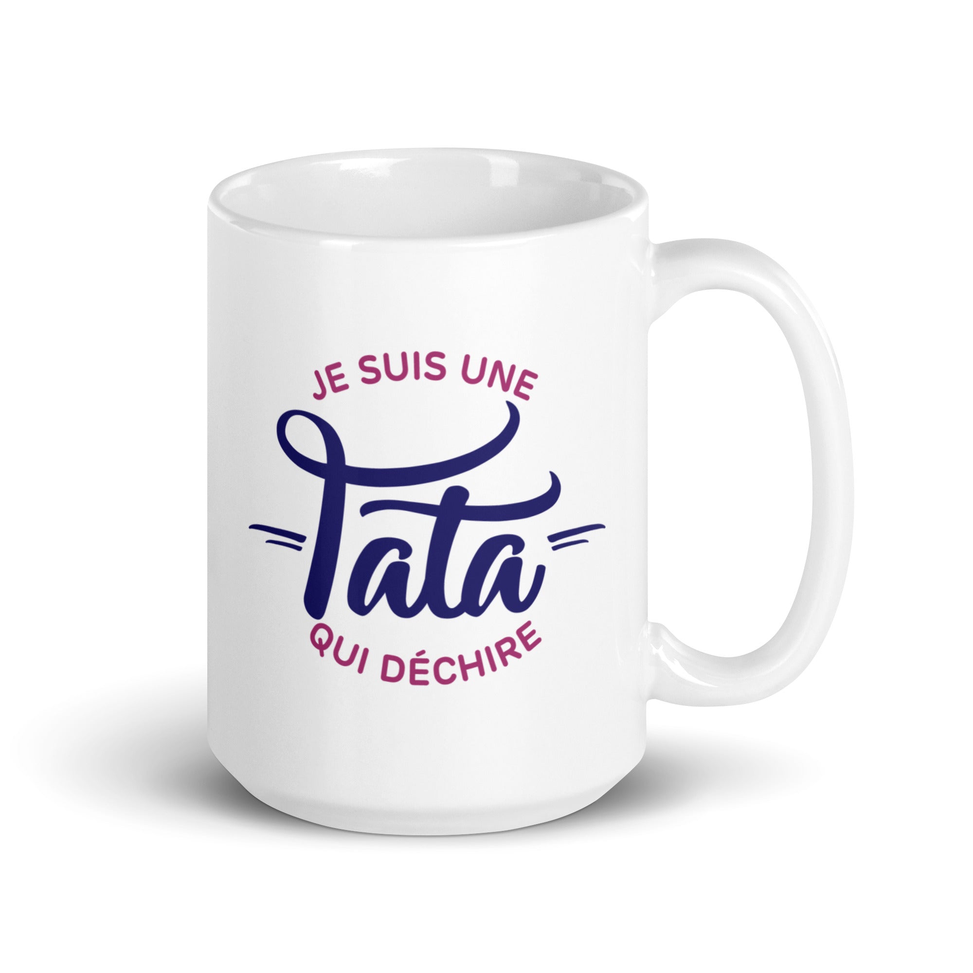 Tata qui déchire - Mug Blanc Brillant