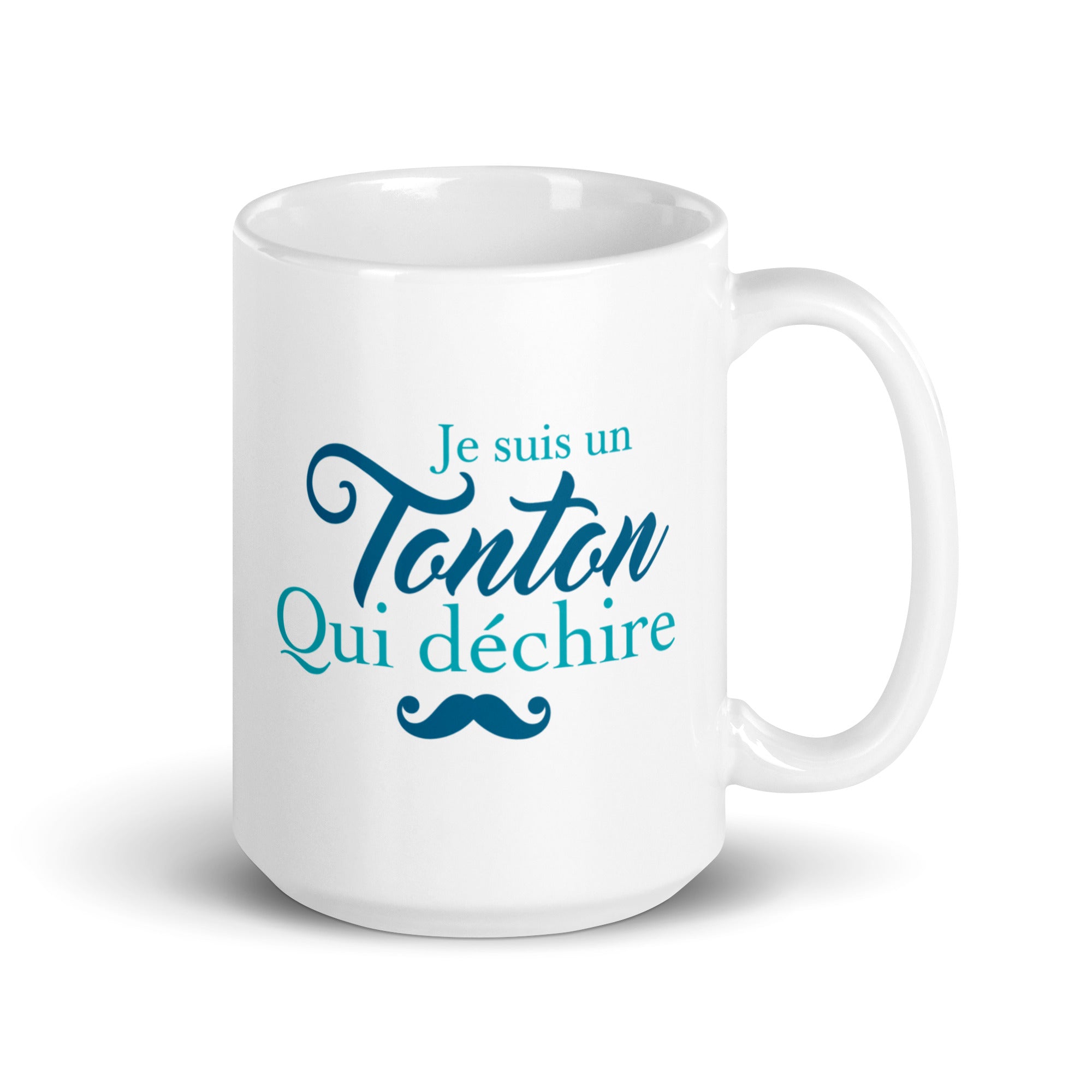 Tonton qui déchire - Mug Blanc Brillant