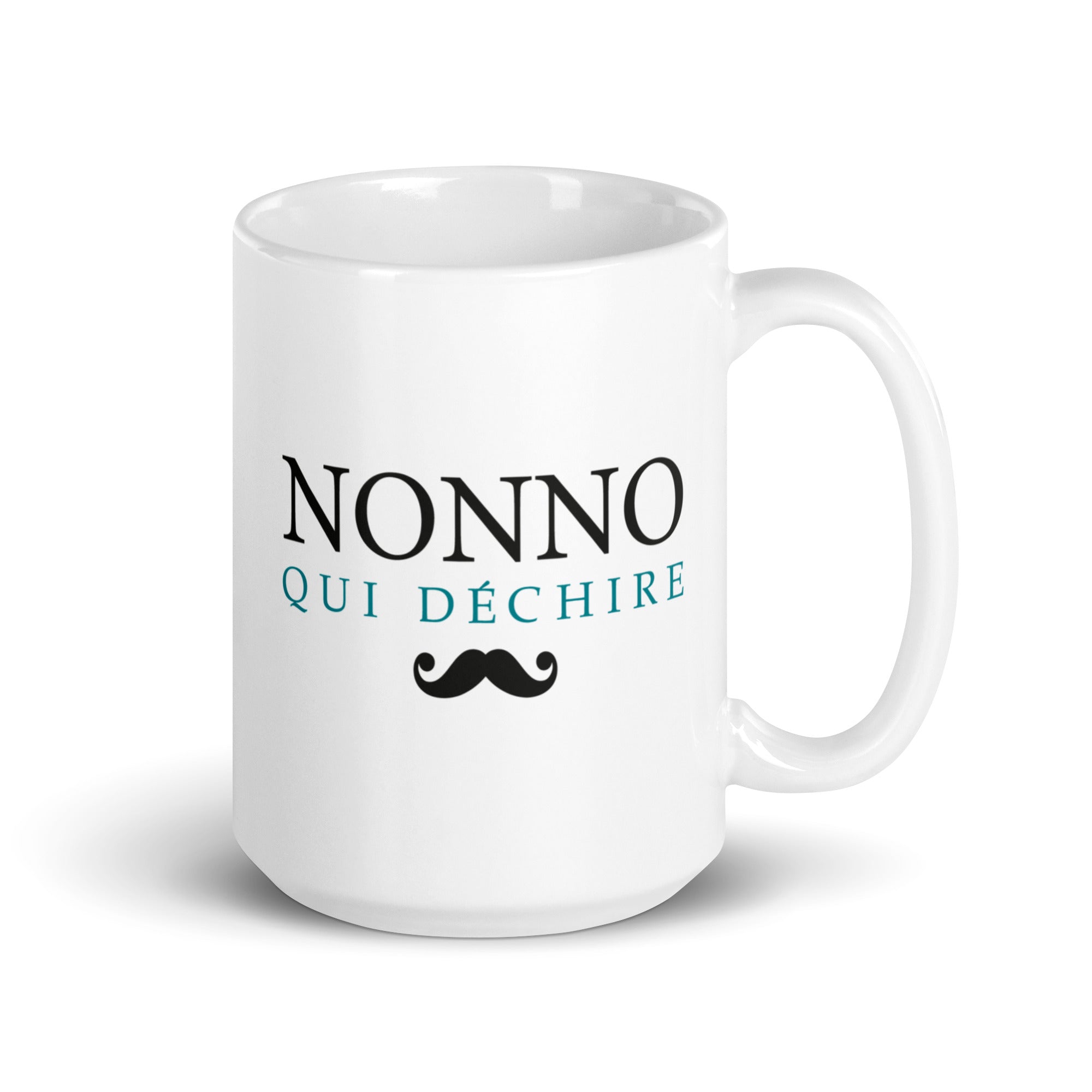 Nonno qui déchire - Mug Blanc Brillant