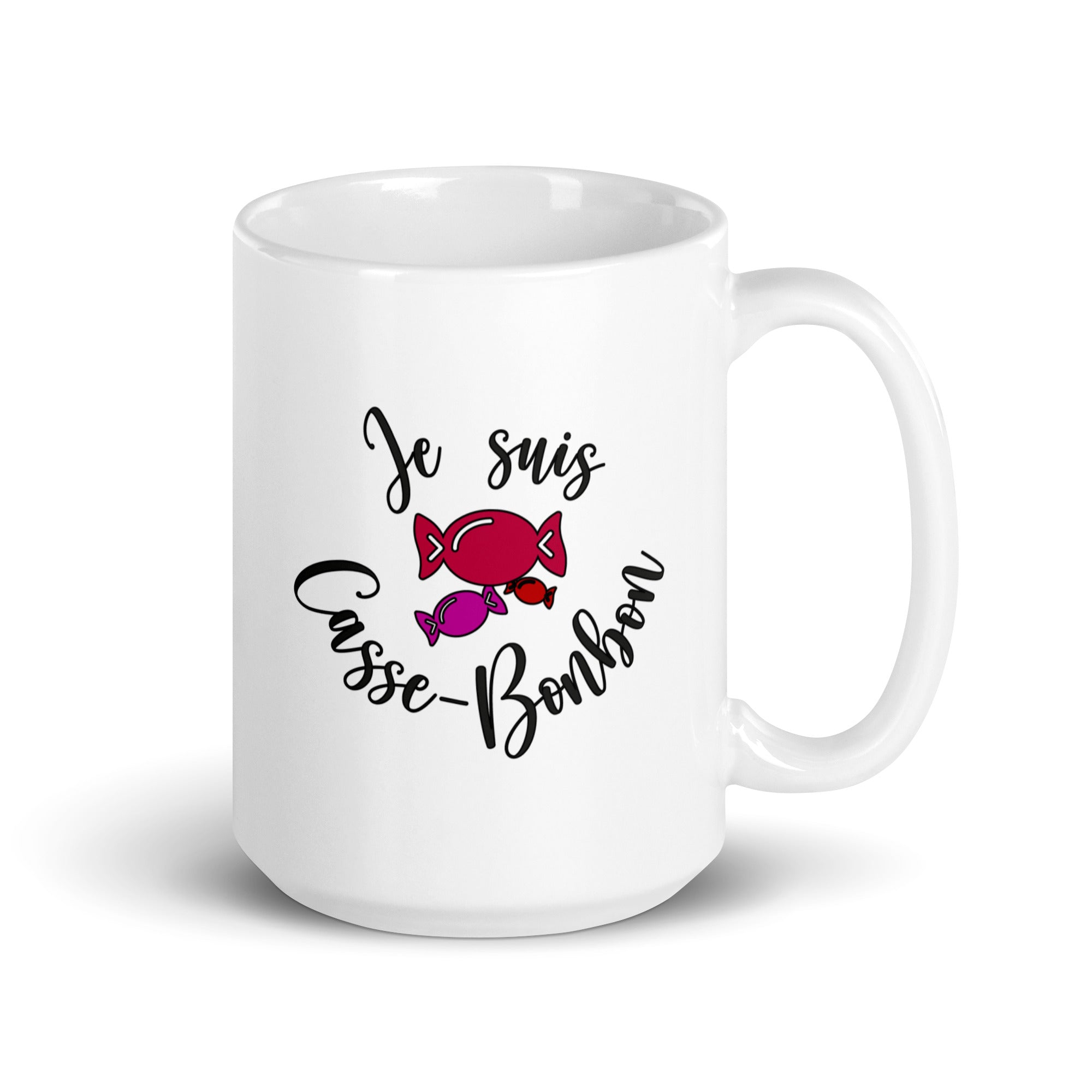 Casse bonbon - Mug Blanc Brillant