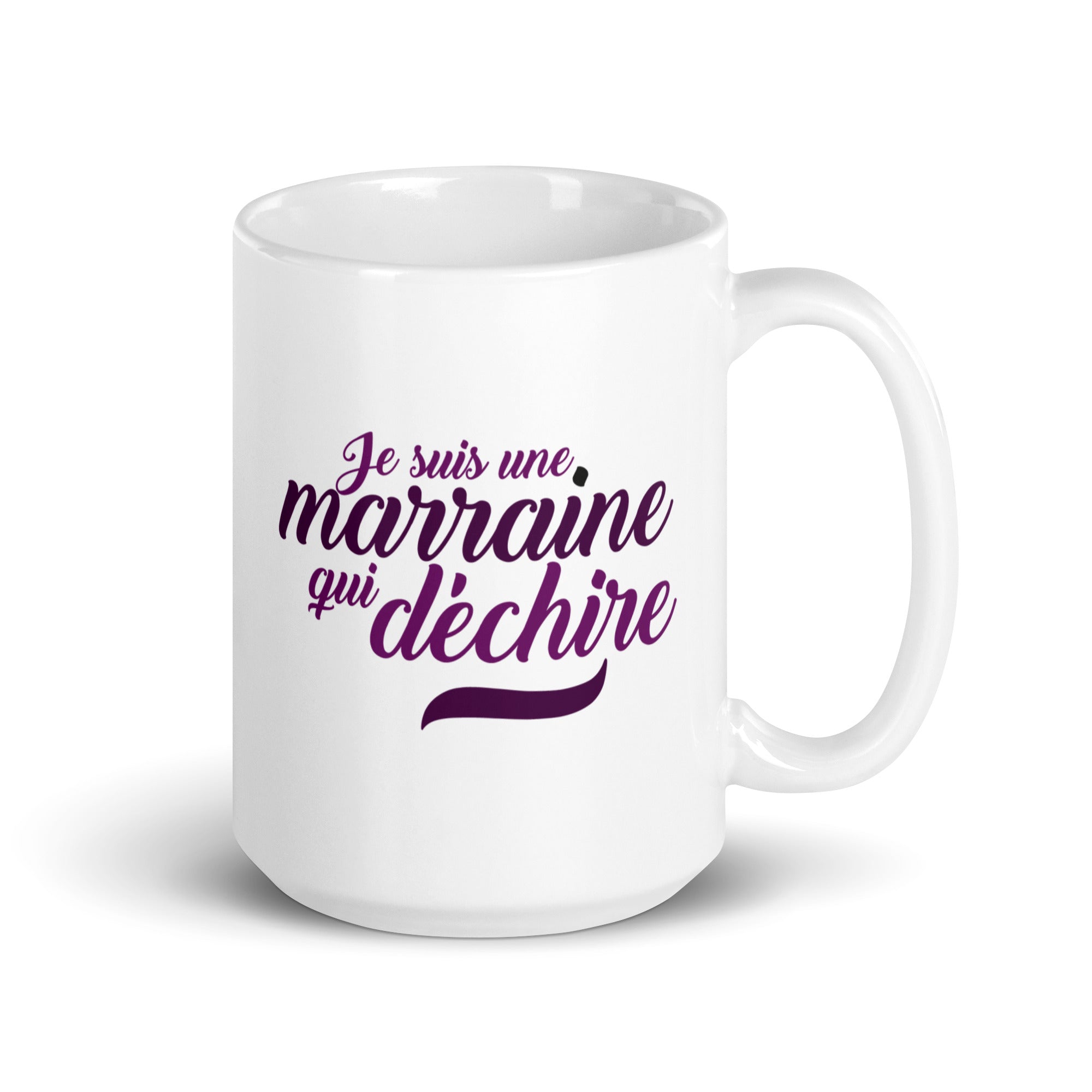Marraine qui déchire - Mug Blanc Brillant