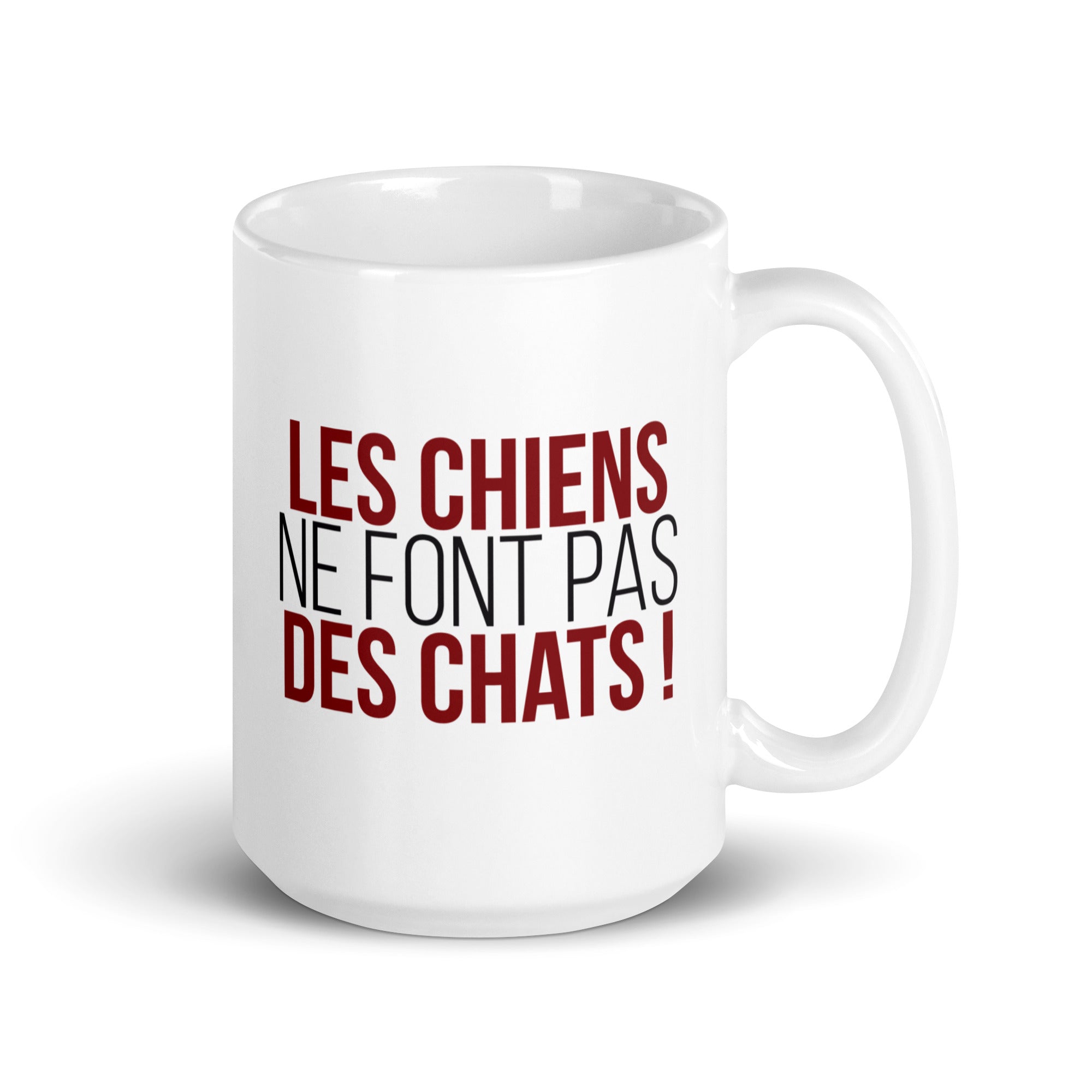 Les chiens ne font pas des chats - Mug Blanc Brillant