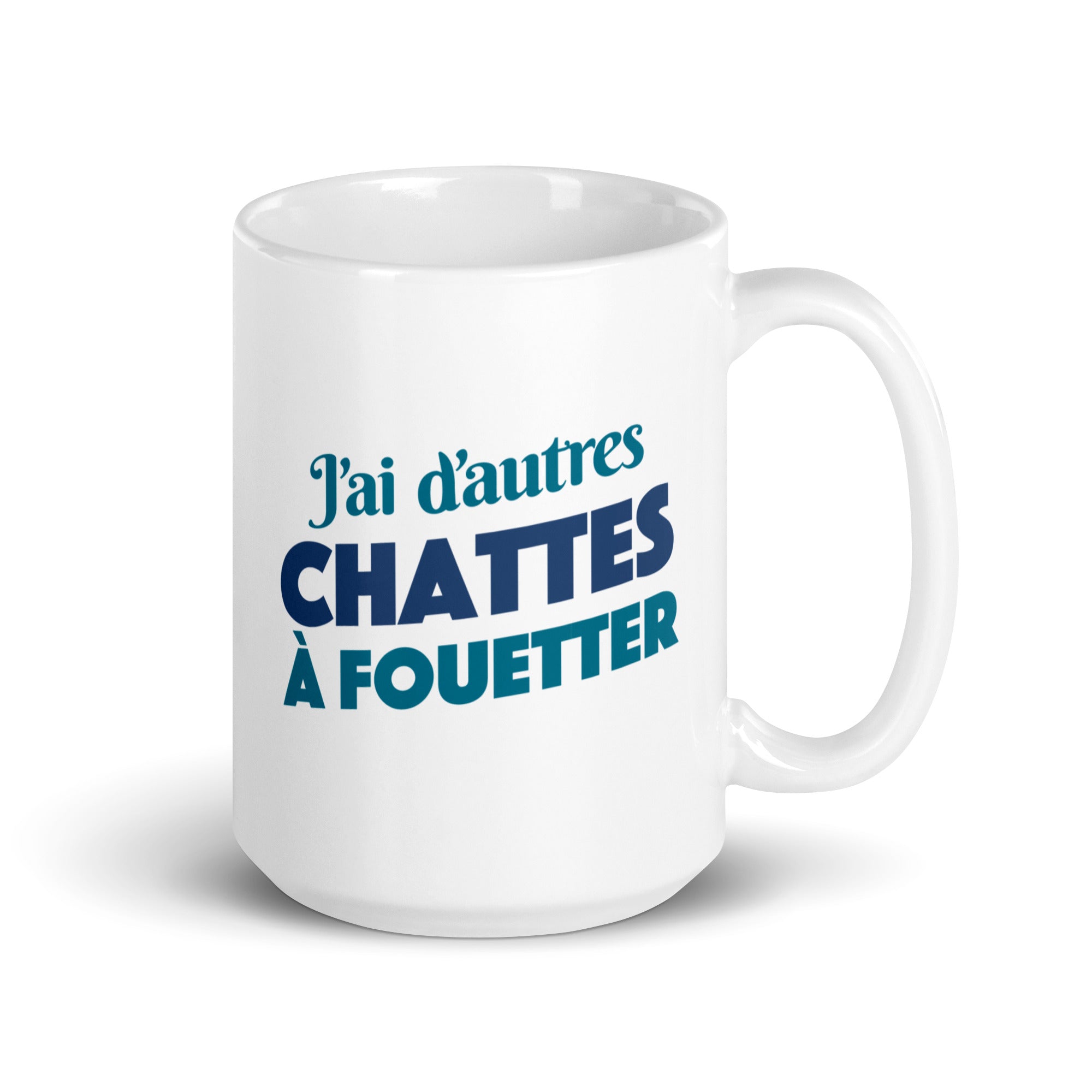 Chattes à fouetter - Mug Blanc Brillant