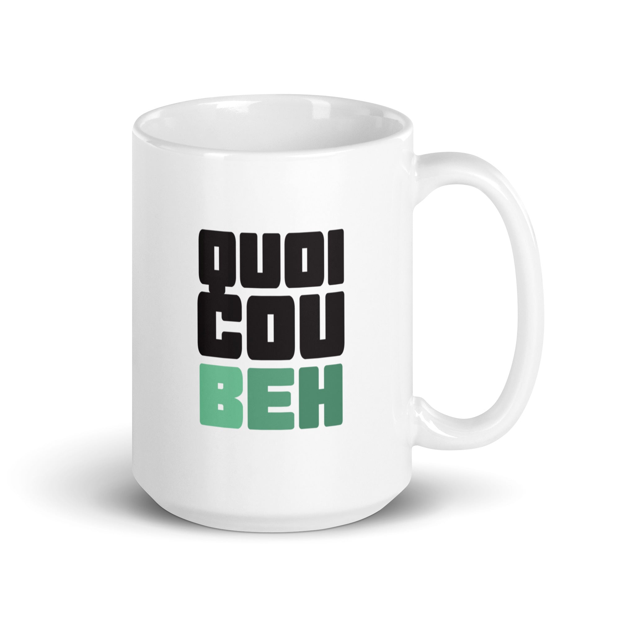 Quoicoubeh - Mug Blanc Brillant