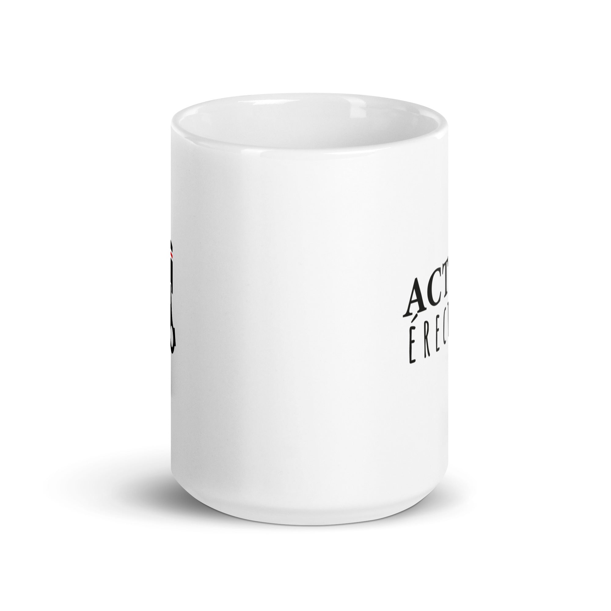 Action Érection - Mug Blanc Brillant
