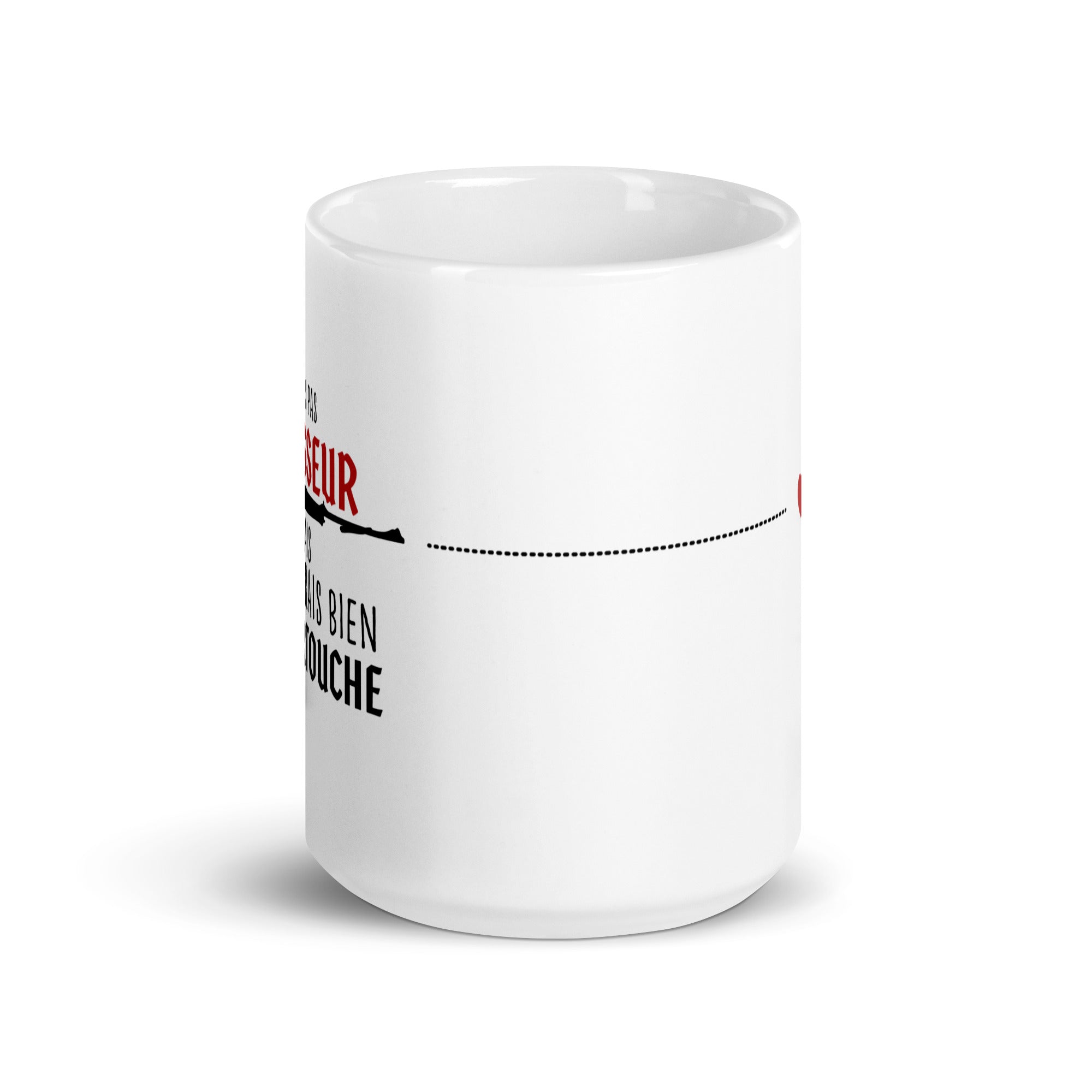 Je suis pas chasseur - Mug Blanc Brillant