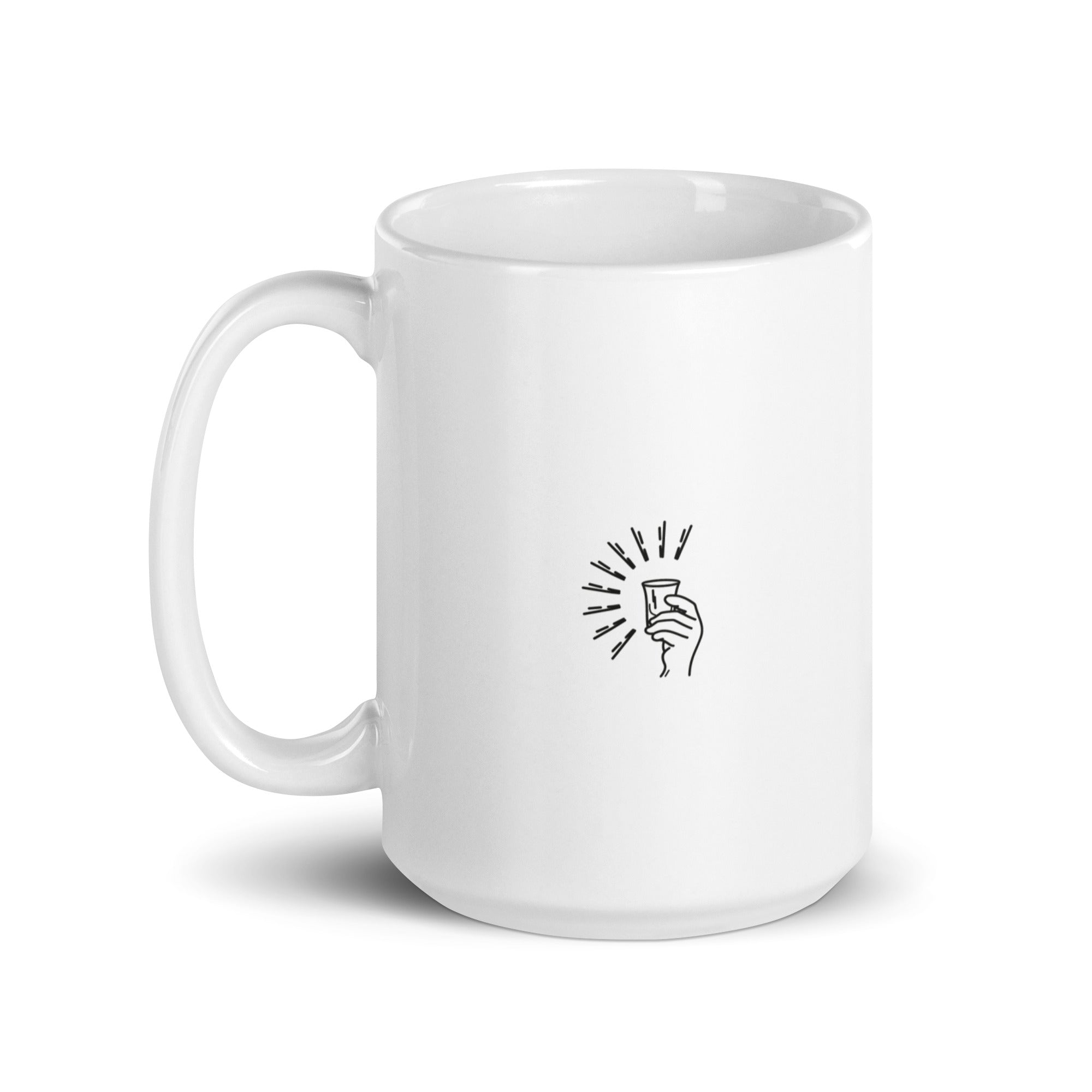Tous les chemins mènent au rhum - Mug Blanc Brillant