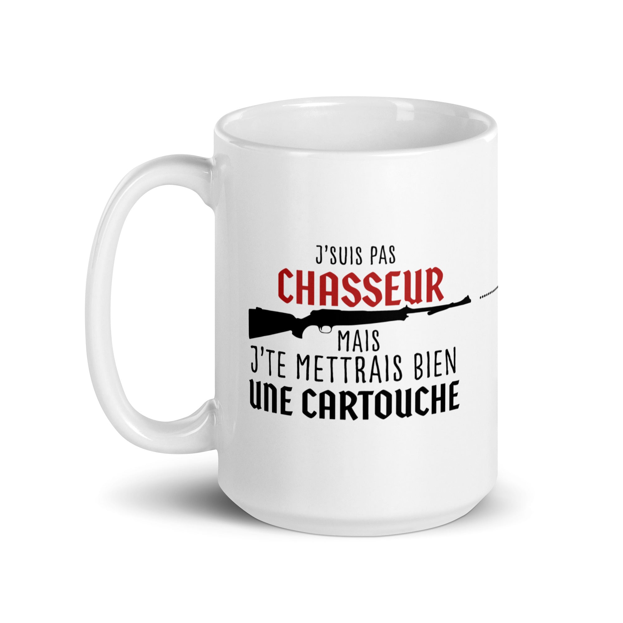 Je suis pas chasseur - Mug Blanc Brillant