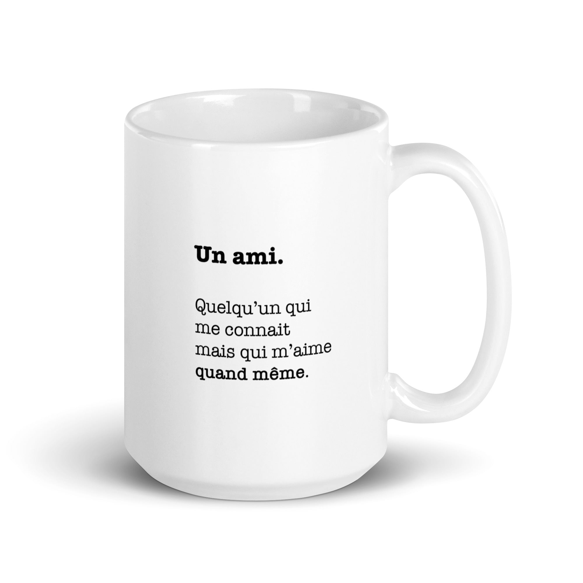 Ami - Définition - Mug Blanc Brillant