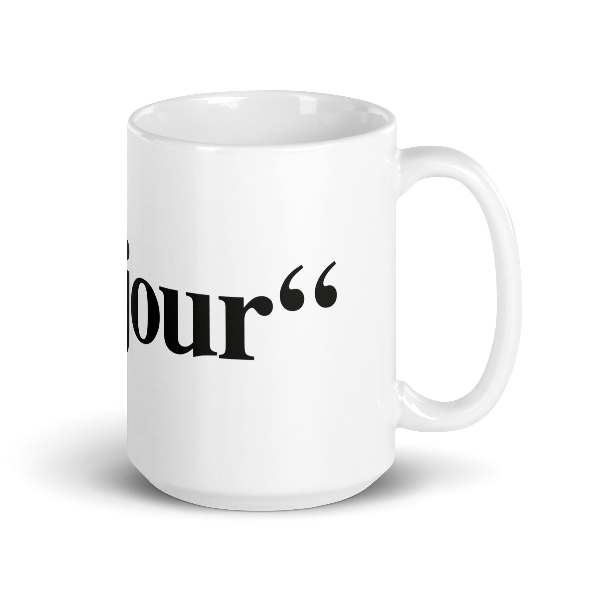 "Bonjour" - Mug Blanc Brillant