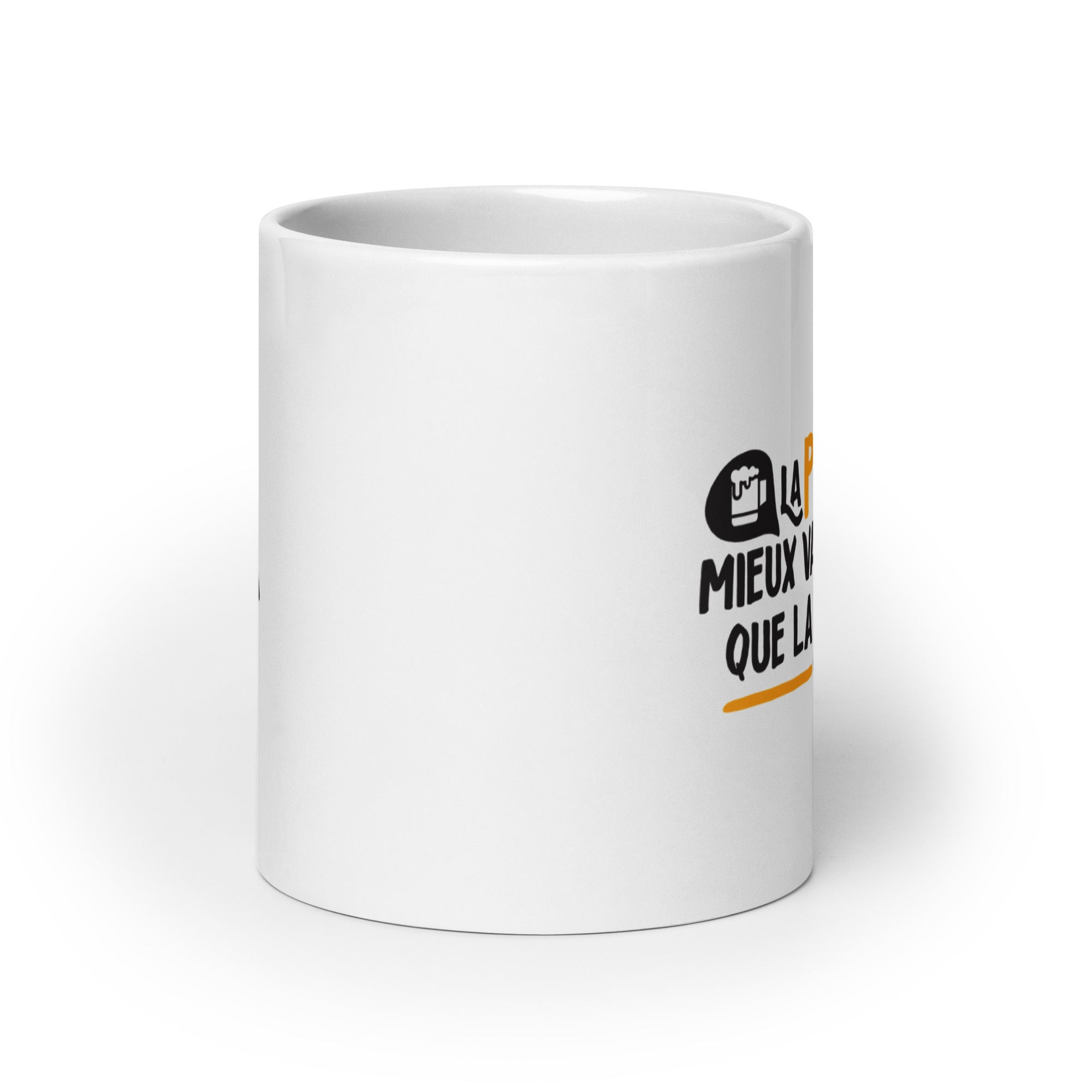 La pression, mieux vaut la boire - Mug Blanc Brillant