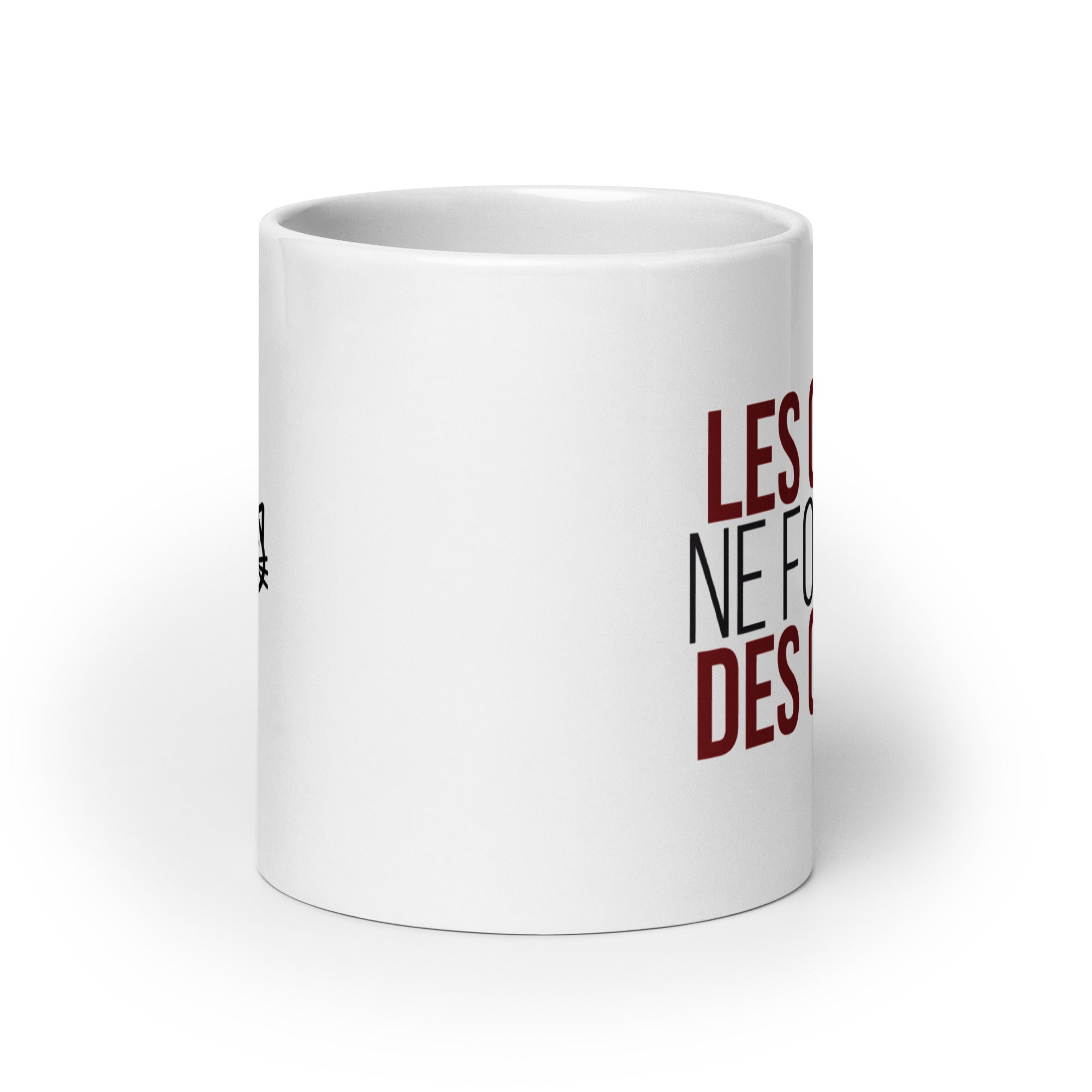 Les chiens ne font pas des chats - Mug Blanc Brillant