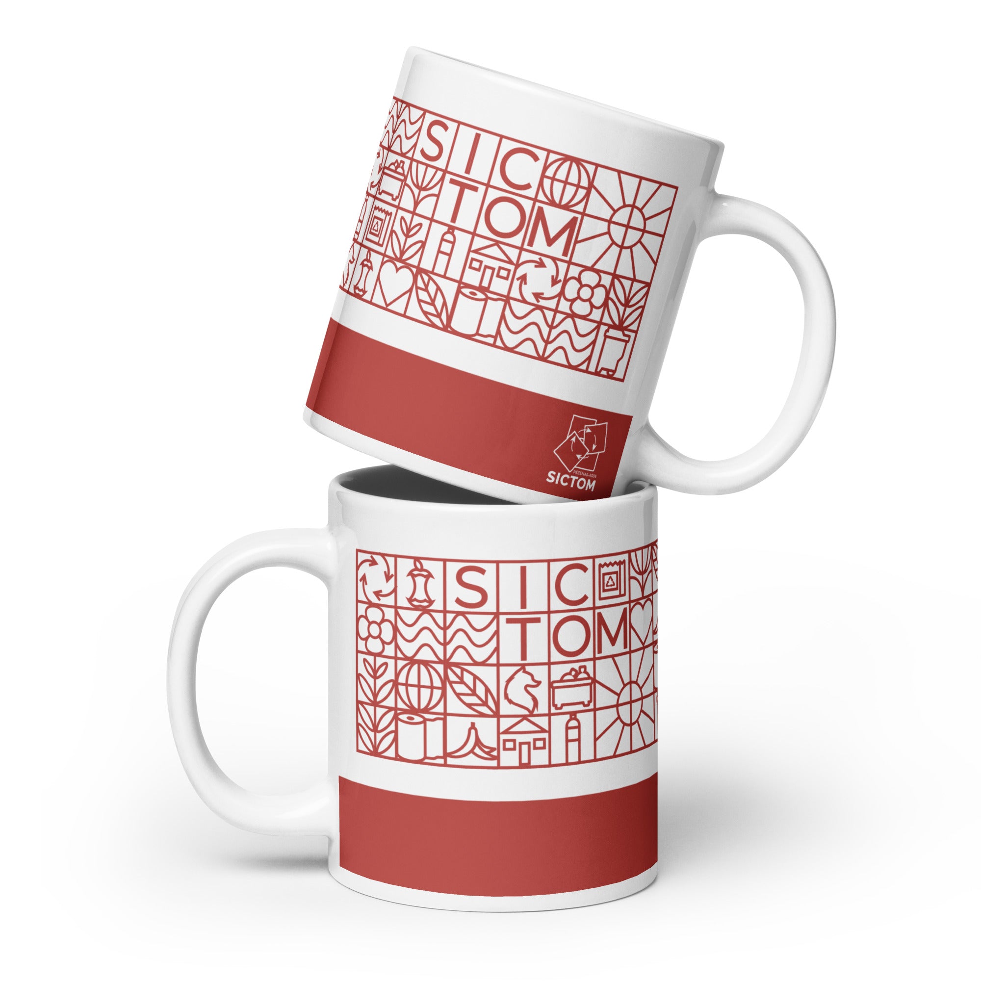Sictom Rouge - Mug Blanc Brillant
