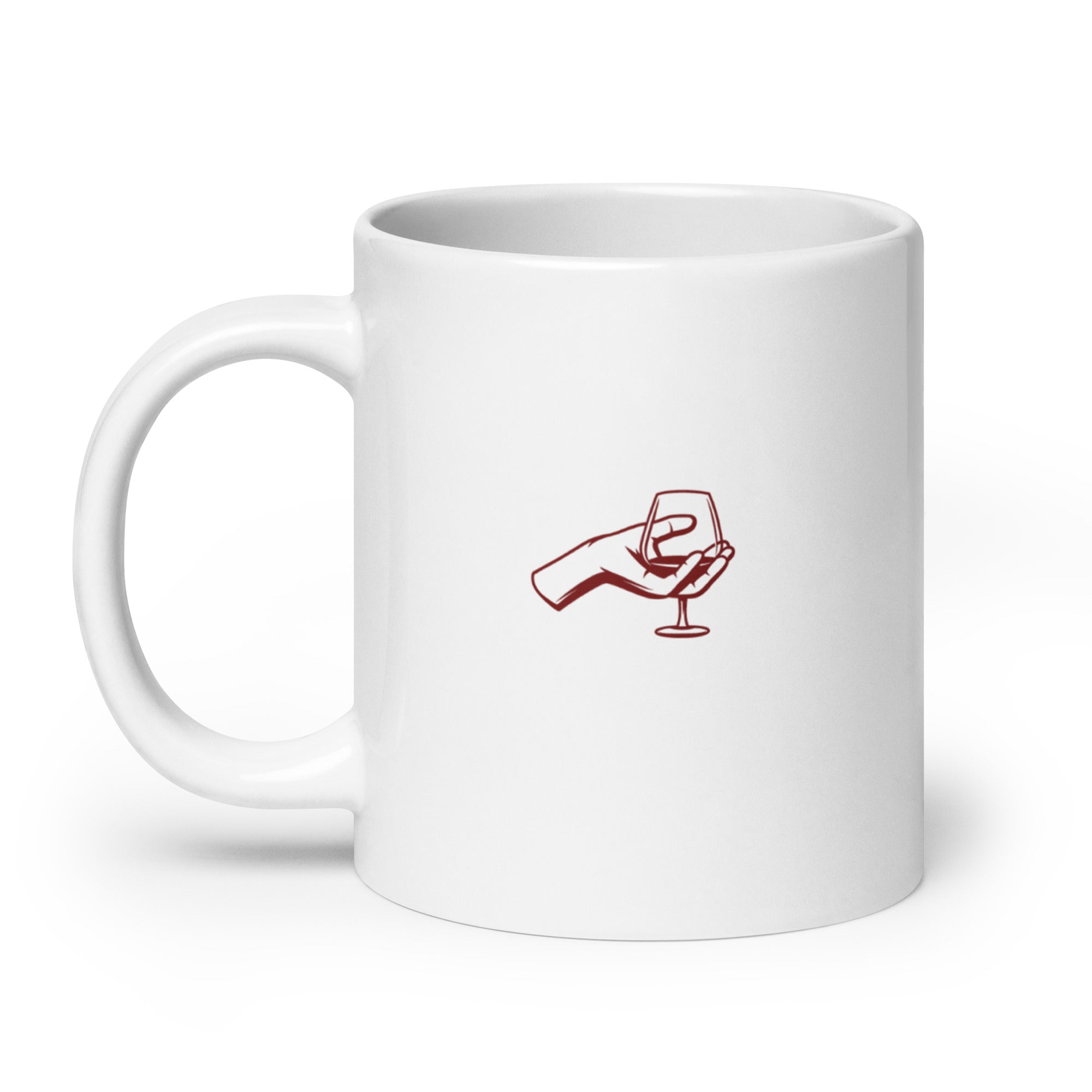 Jamais sans mon chardonnay - Mug Blanc Brillant