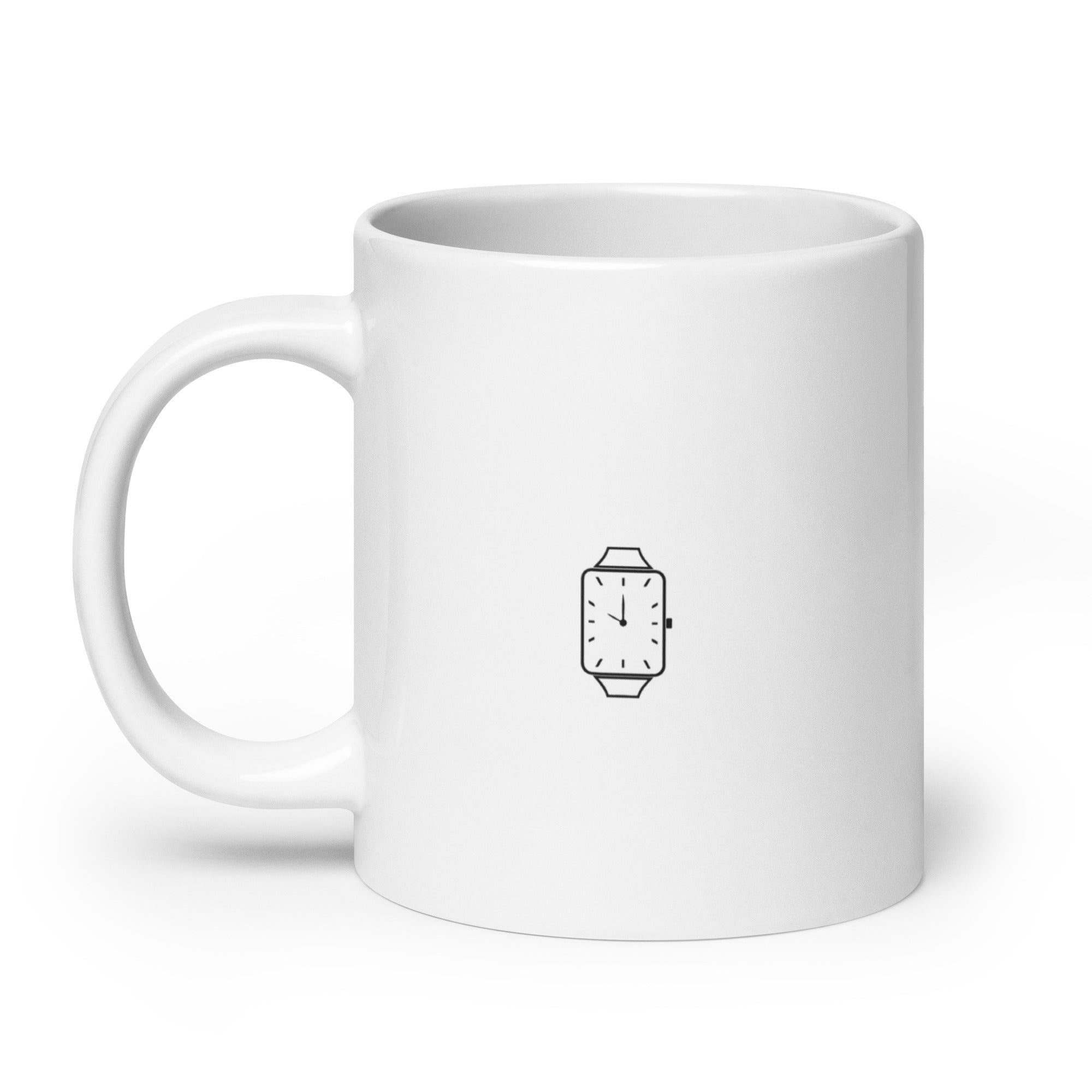 Excusez mon retard - Mug Blanc Brillant