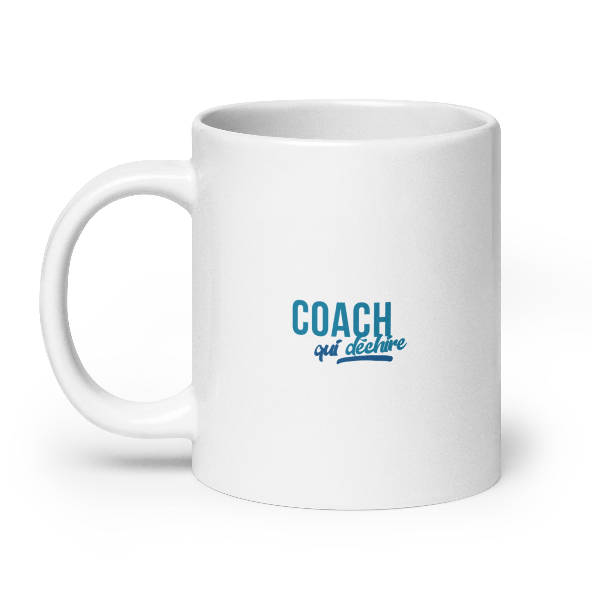Coach qui déchire - Femme - Mug Blanc Brillant