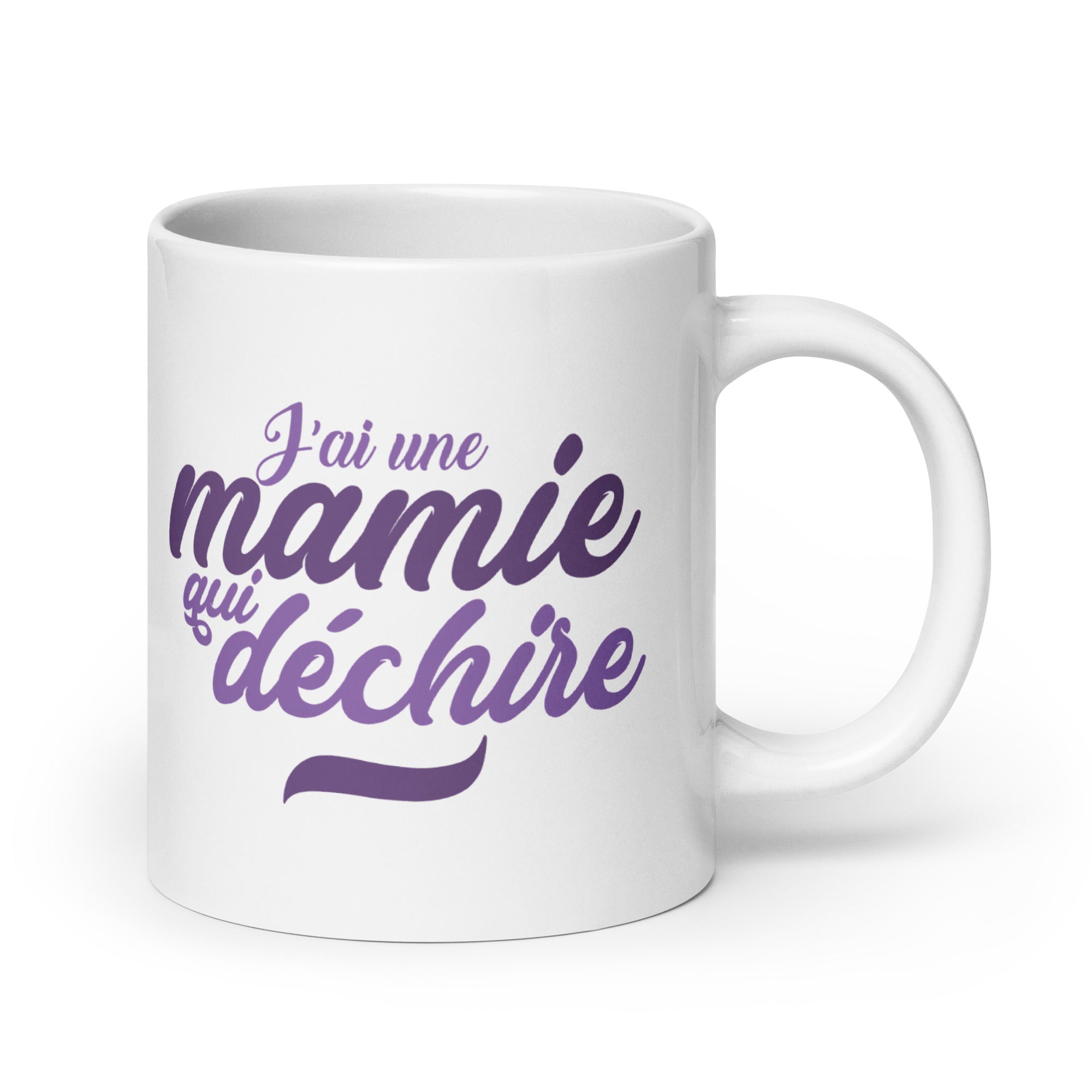 Mamie qui déchire - Mug Blanc Brillant