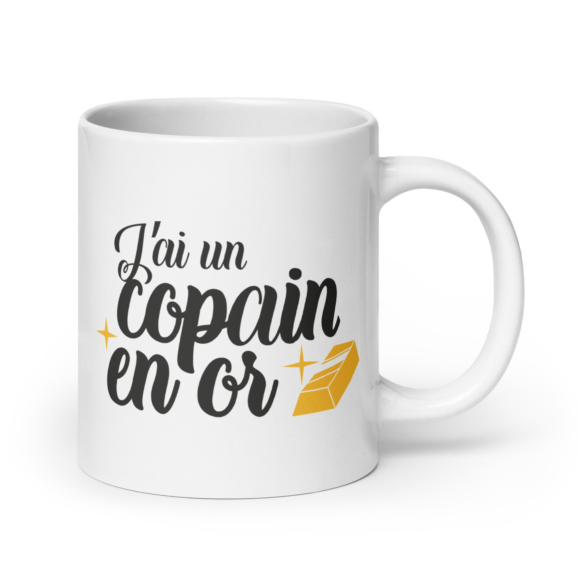 Copain en or - Mug Blanc Brillant